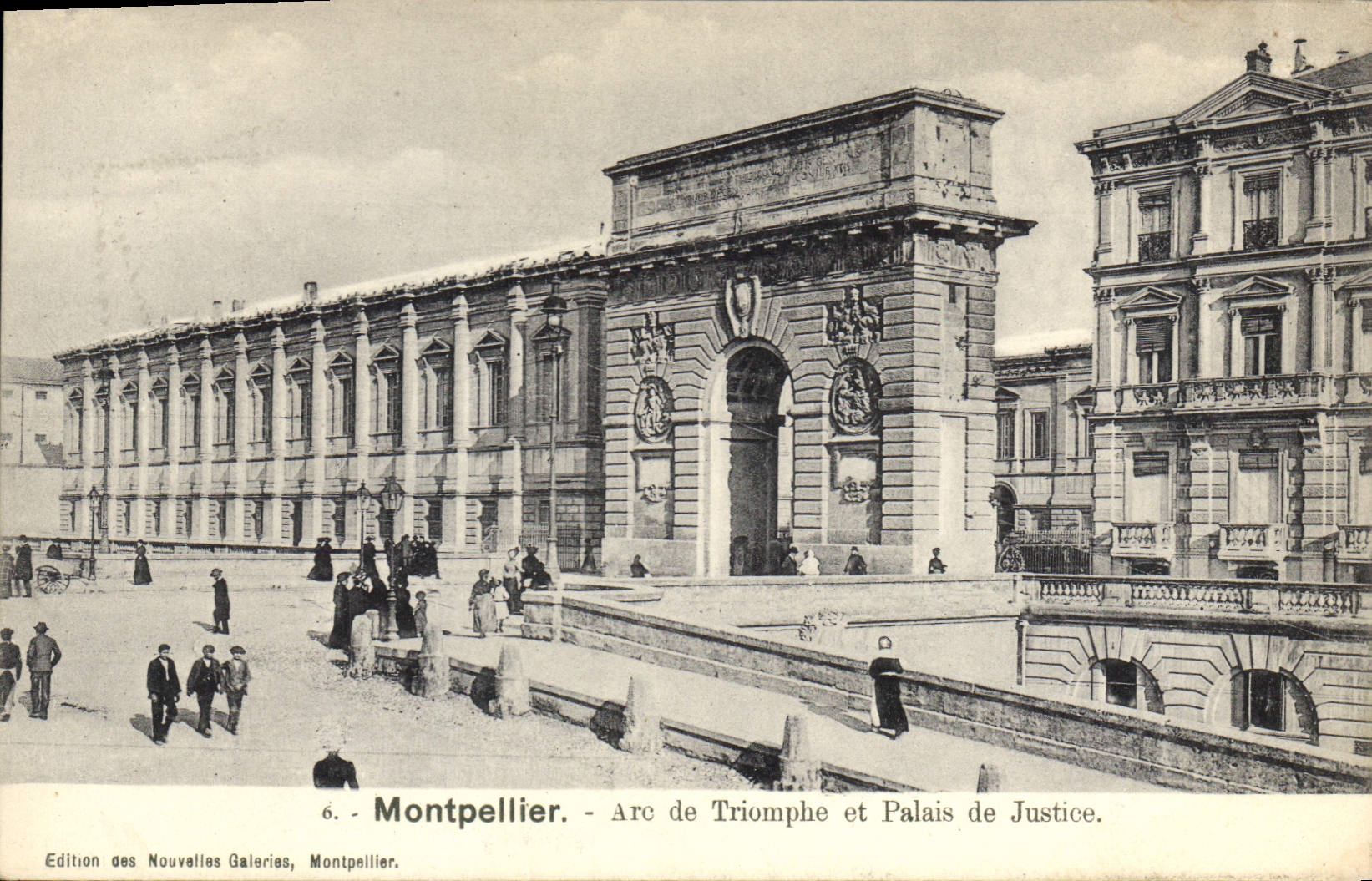 CPA Montpellier Arc de Tromphe et Palais de Justice 
