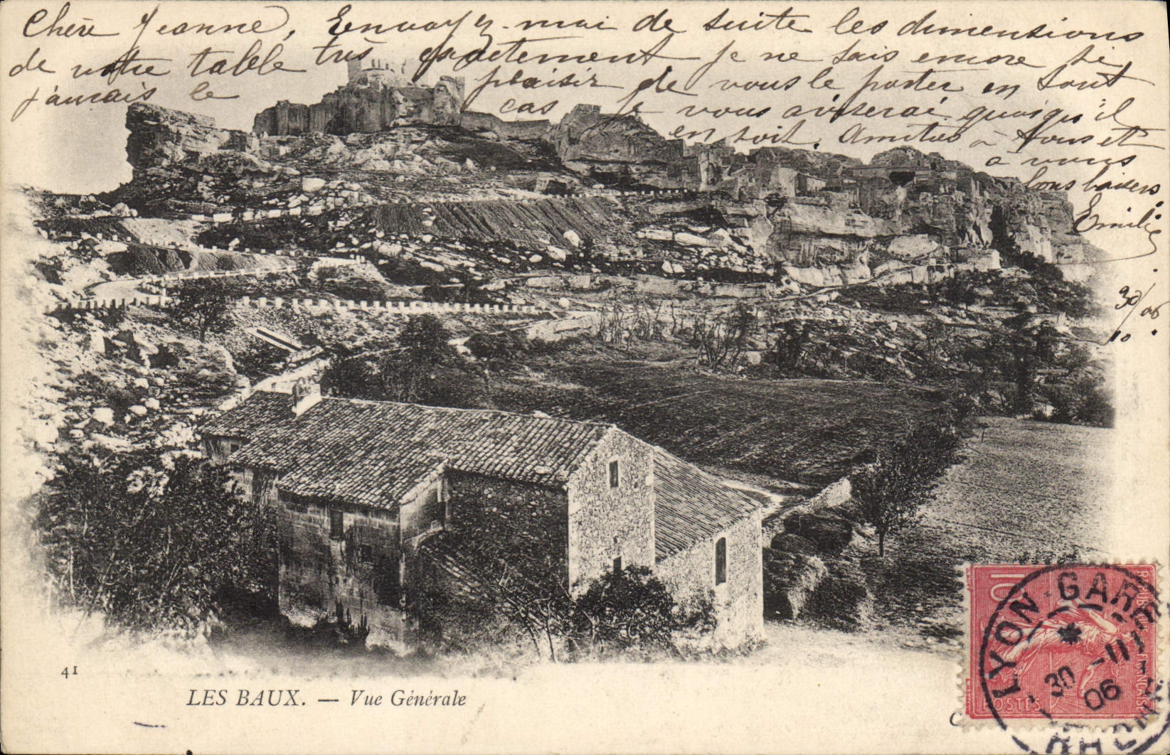 CPA Les Baux Vue Generale 