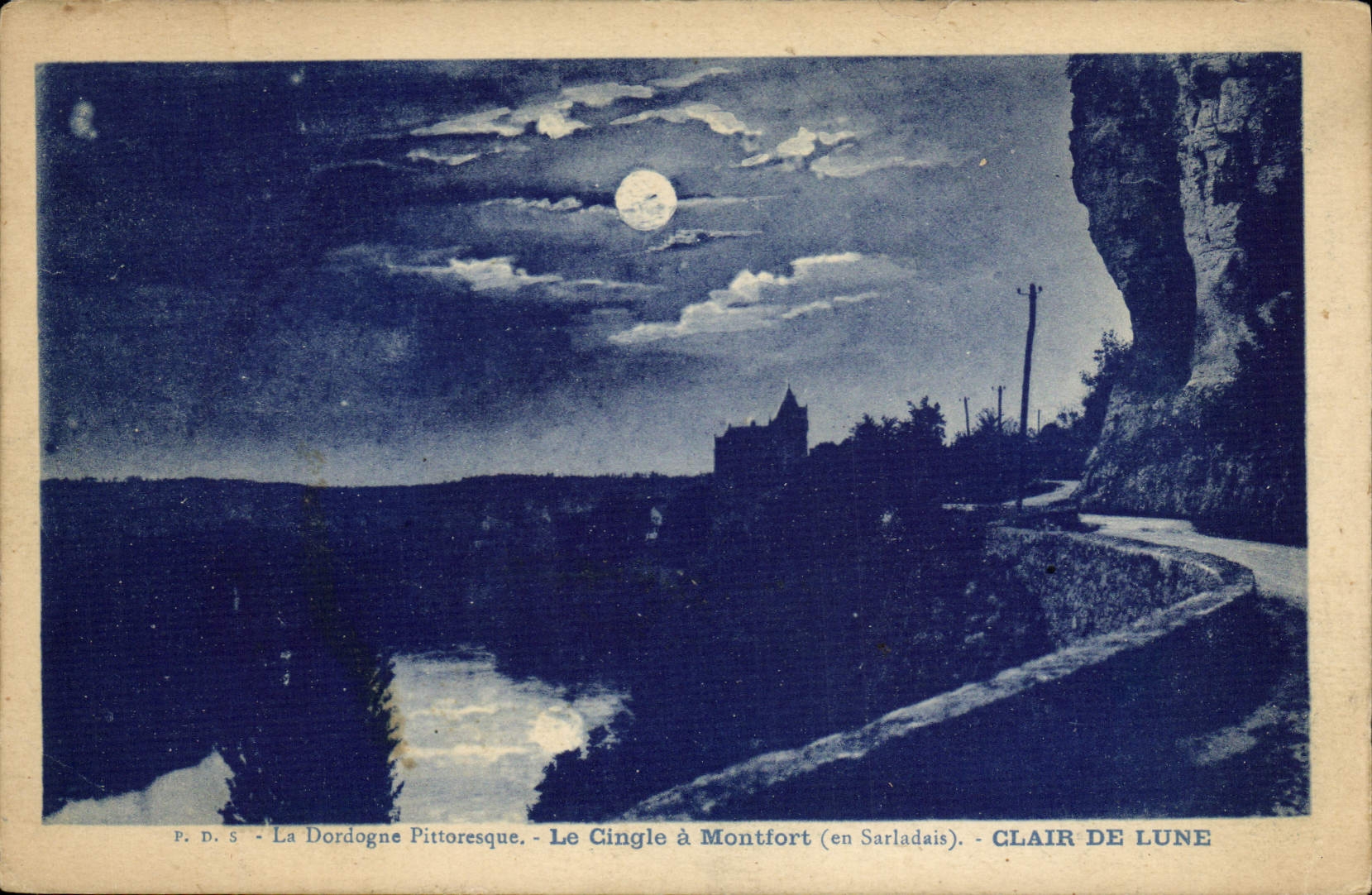 CPA Le Cingle a Montfort en Sarladais Clair de Lune