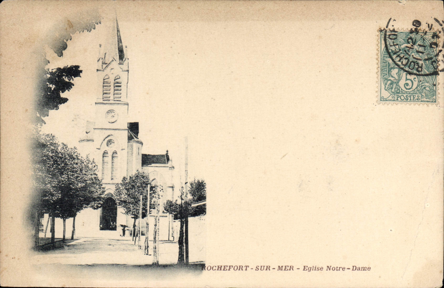 CPA Rochefort sur Mer Eglise Notre Dame