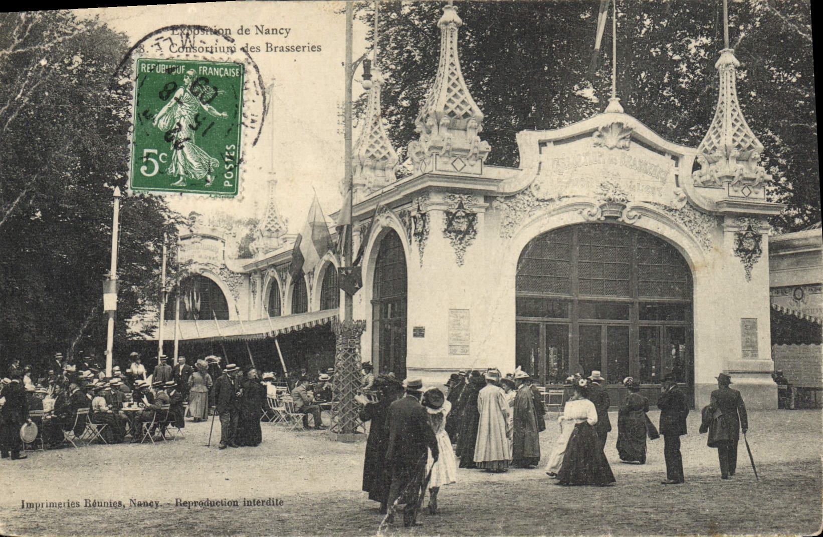 CPA Exposition de Nancy  Consortium des brasseries