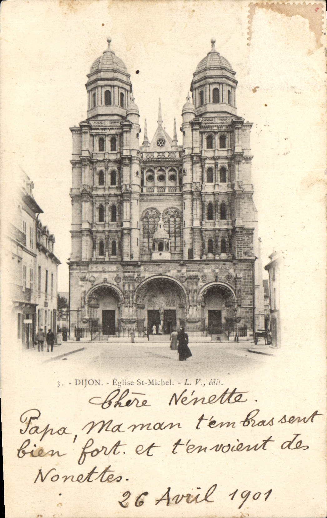 CPA Dijon Eglise St Michel 