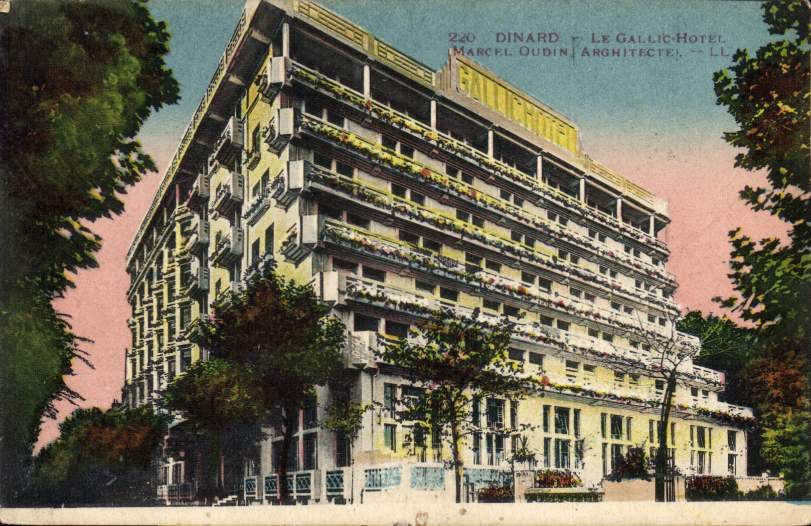CPA Dinard Le Gallic Hotel Marcel Oudn Architecte