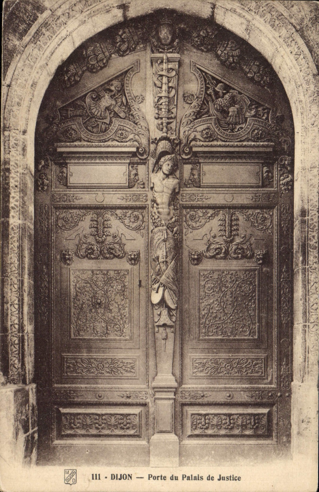 CPA Dijon Porte du Palais de Justice 
