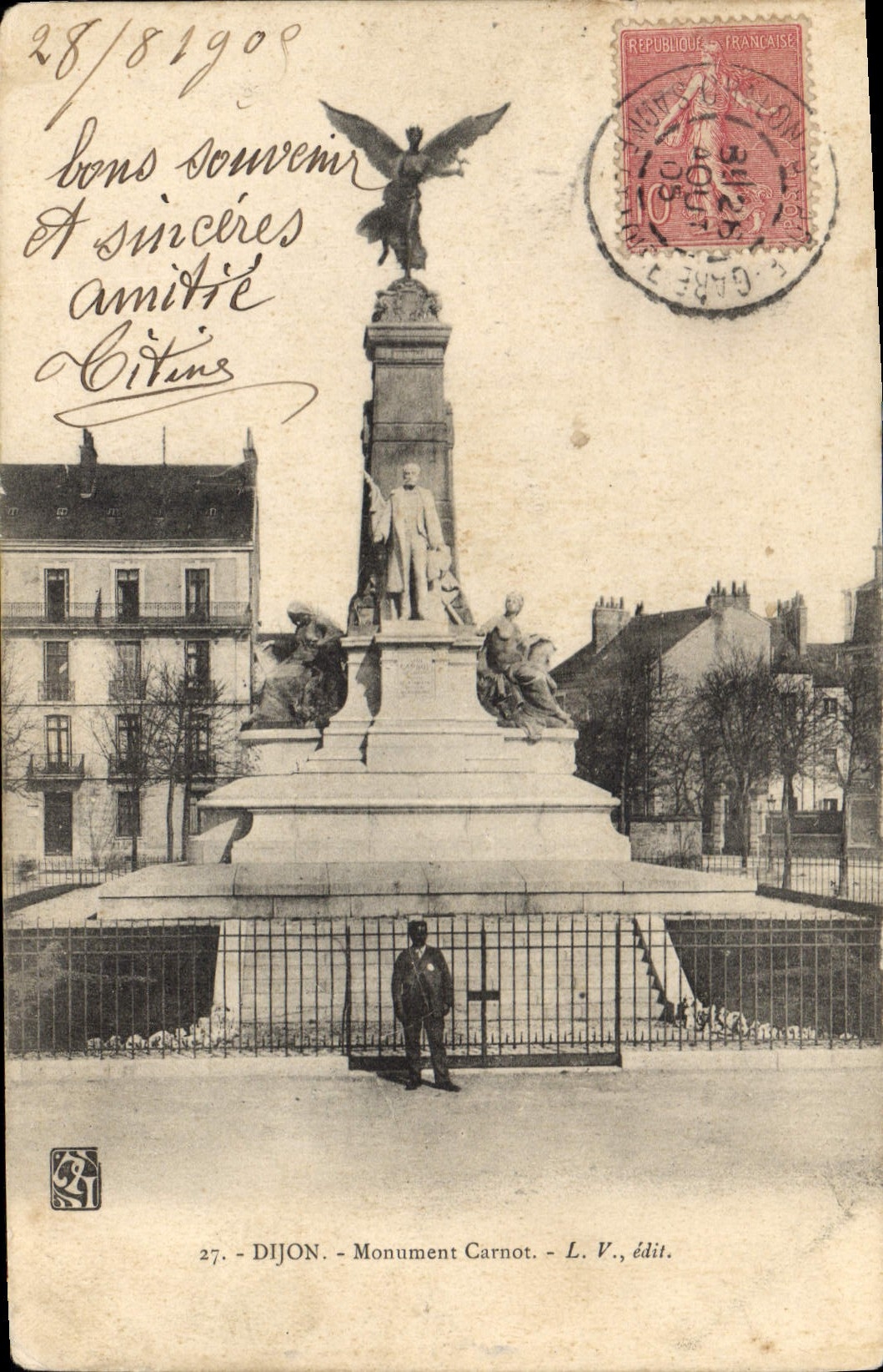 CPA Dijon Monument Carnot 