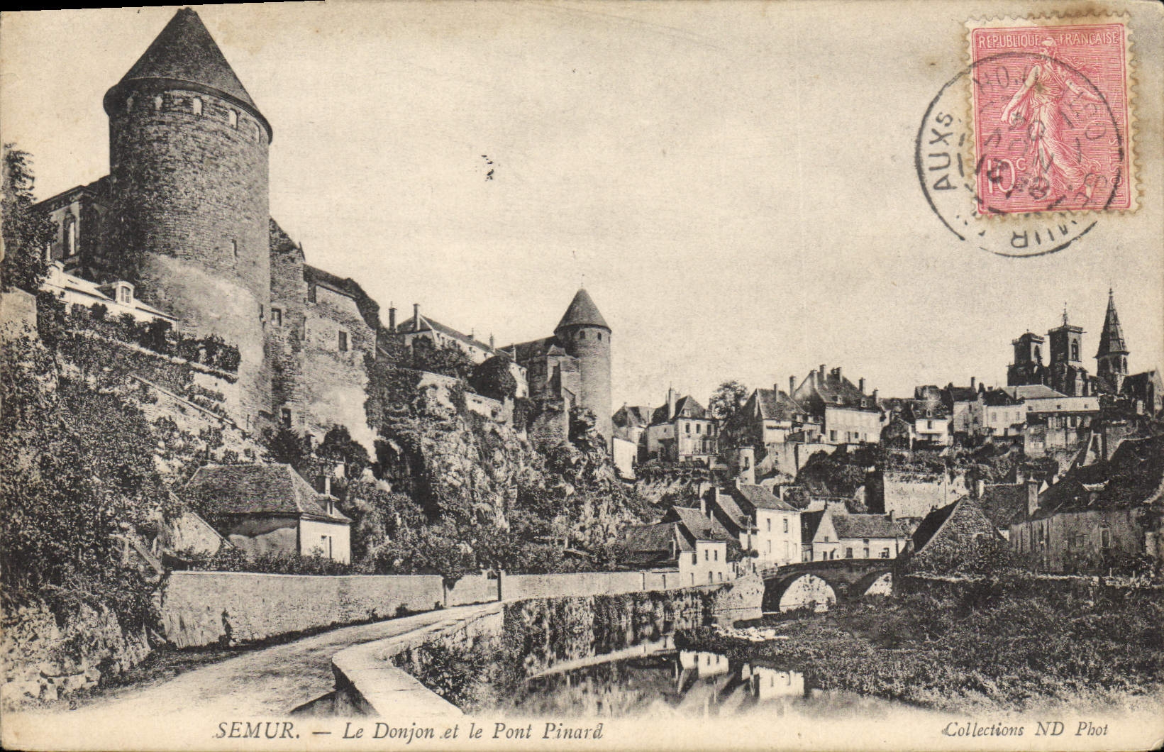 CPA Semur Le Donjon et le Pont Pinard 