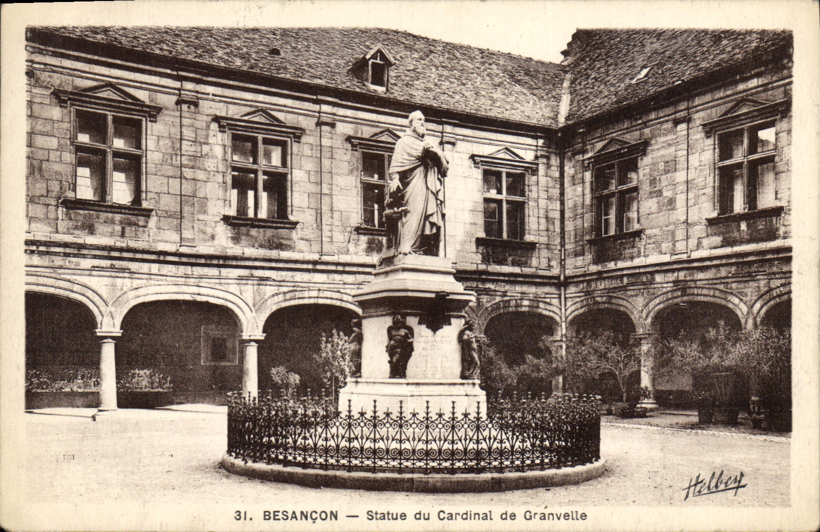 CPA Besancon Statue du Carnival de Granvelle 