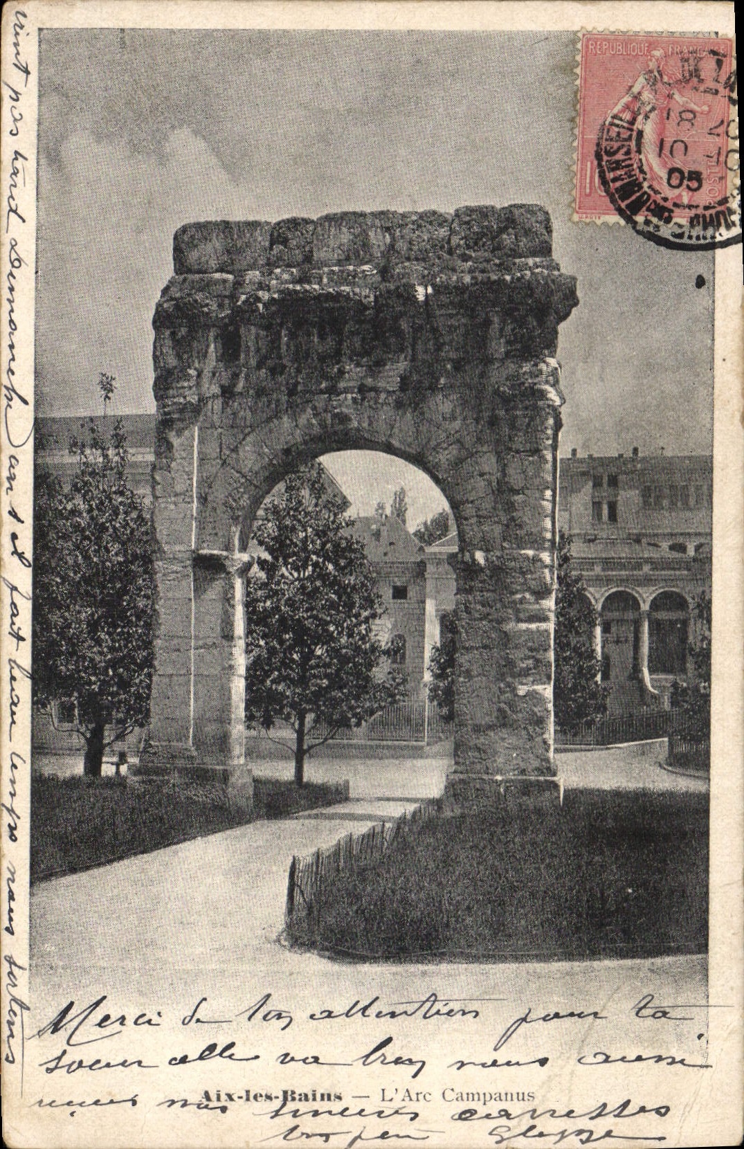 CPA Aix les Bains L'Arc Campanus