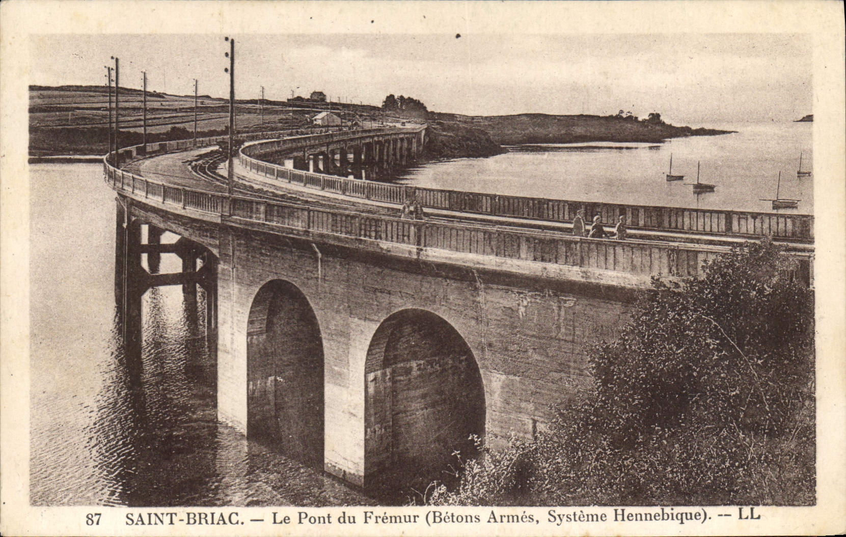 CPA Saint Briac Le Pont du Fremur (Betons Armes Systeme Hennebique)