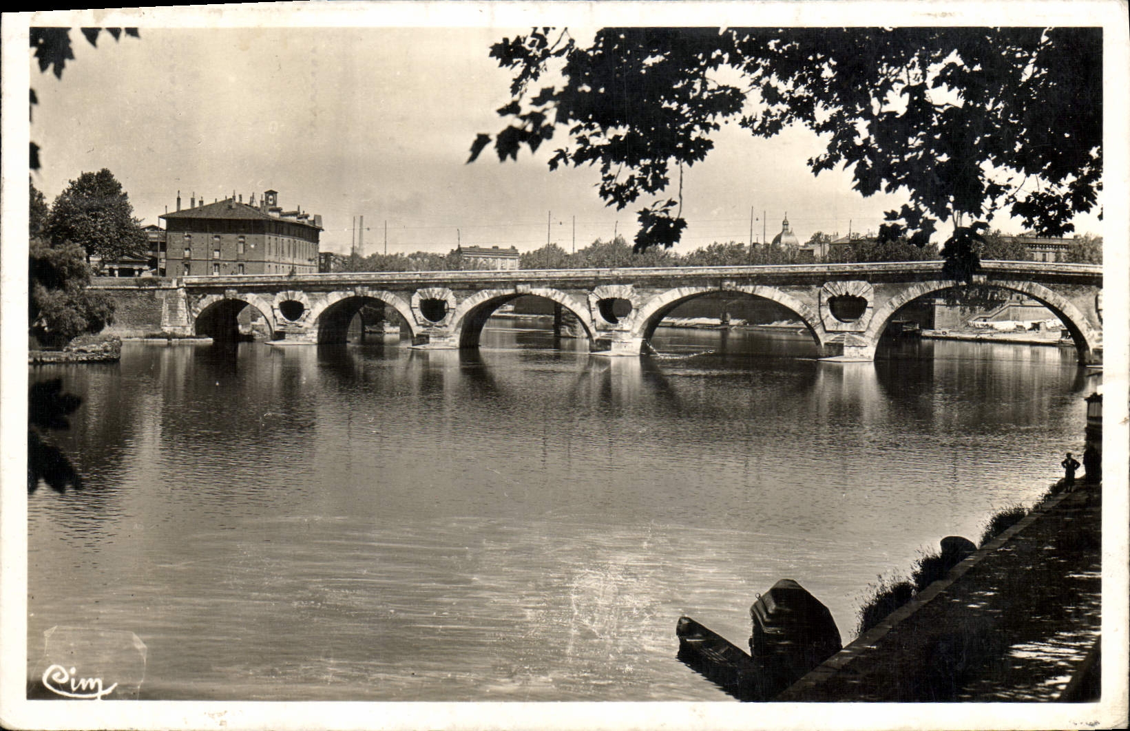 CPA Toulouse le Pont de pierre