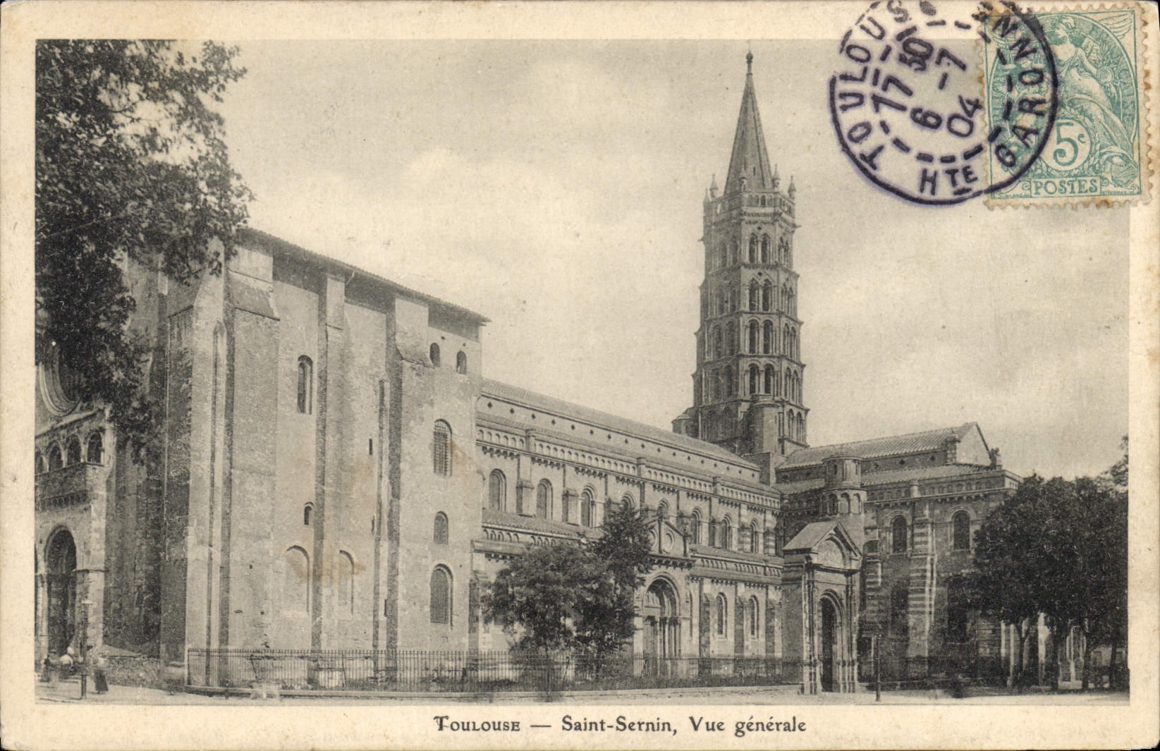 CPA Toulouse Saint Sernin Vue generale