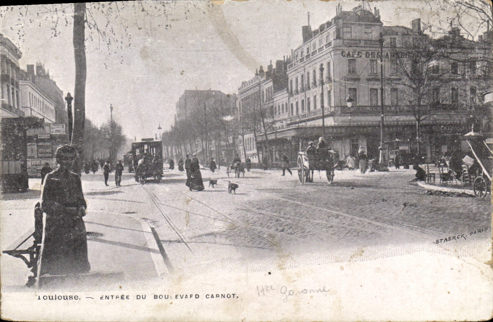 CPA Toulouse Entree du Boulevard Carnot