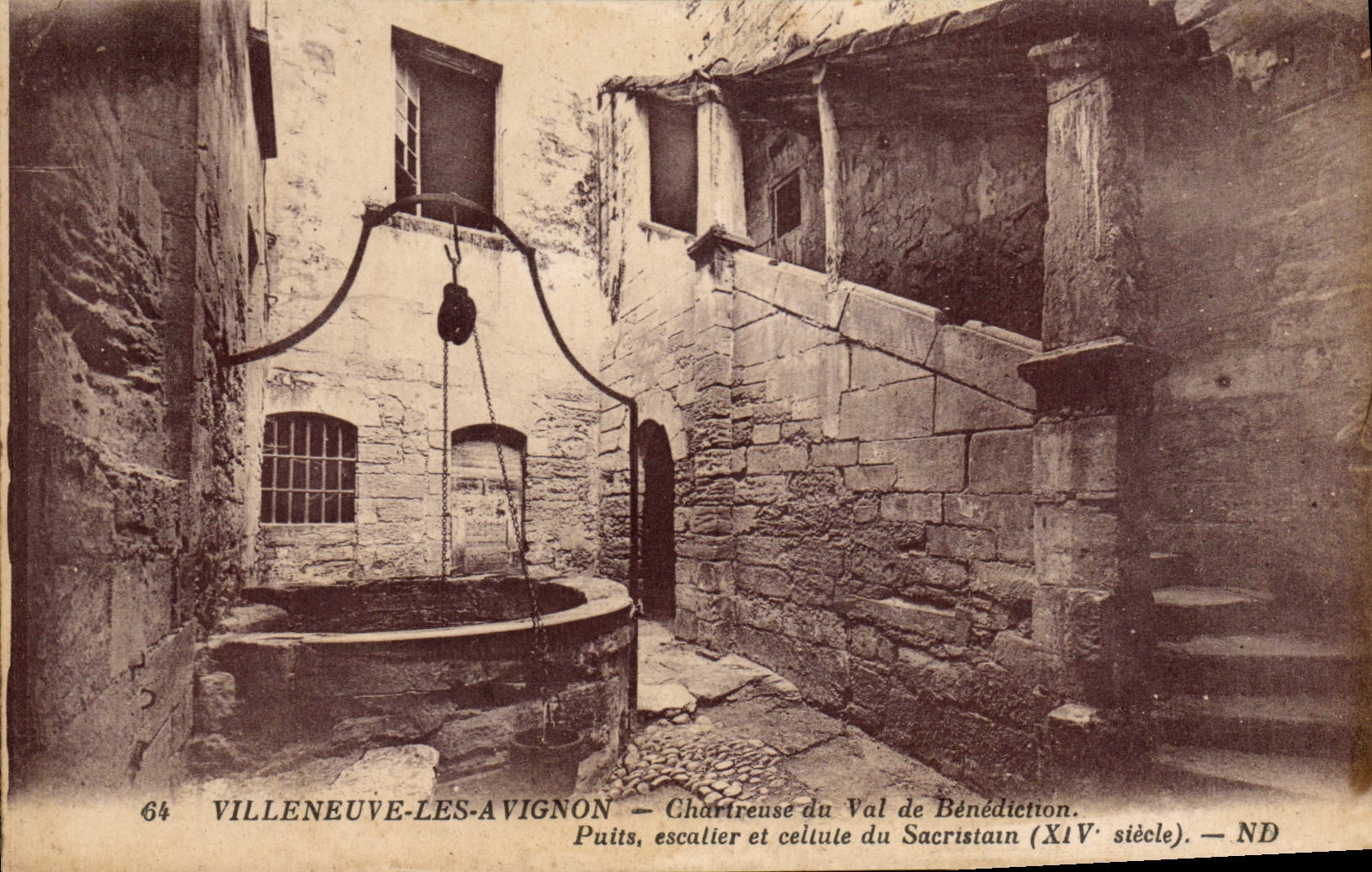 CPA Villeneuve les Avignon Chartreuse du Val Benediction Puits escaller et cellule du Sacristain (XI