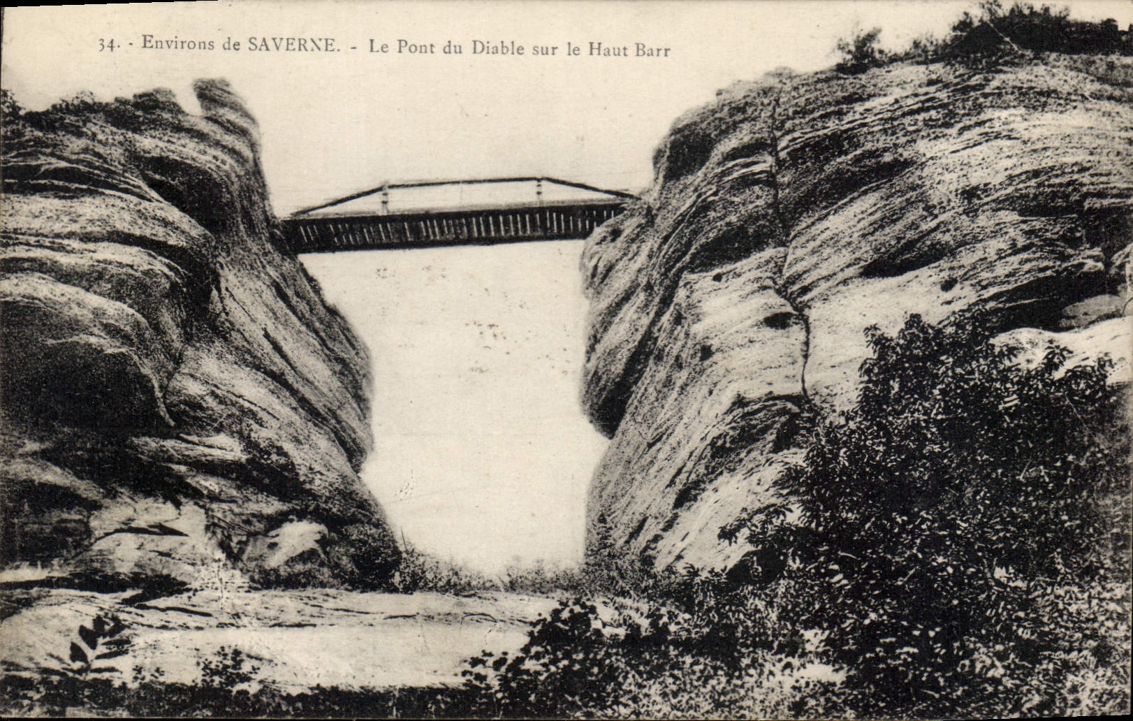 CPA Environs de Saverne Le Pont du Diable sur Le Haute Barr