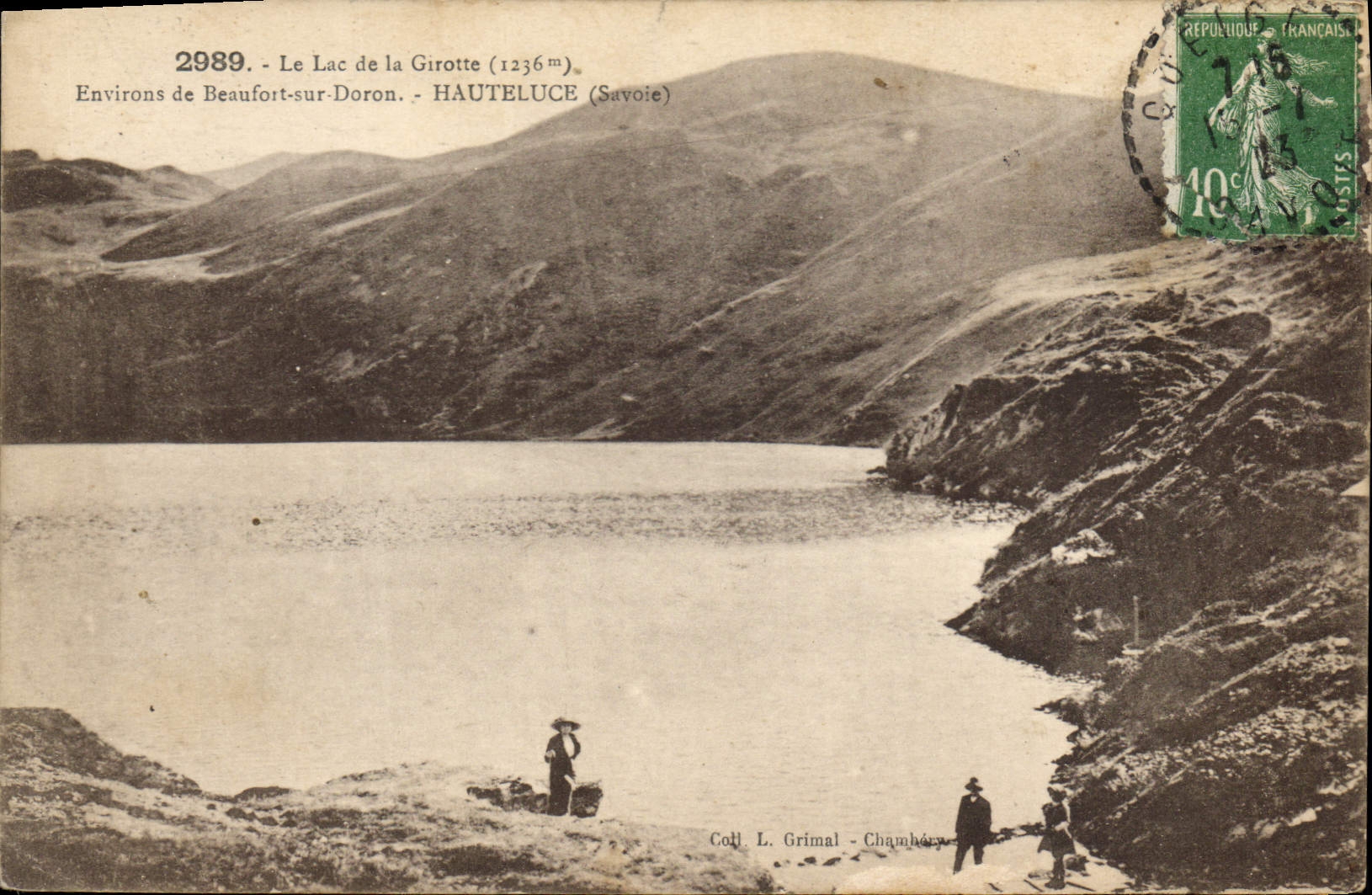 CPA Le Lac de la Grotte (1236 m) Environs de Beaufort sur Doron Hauteluce (Savoie)
