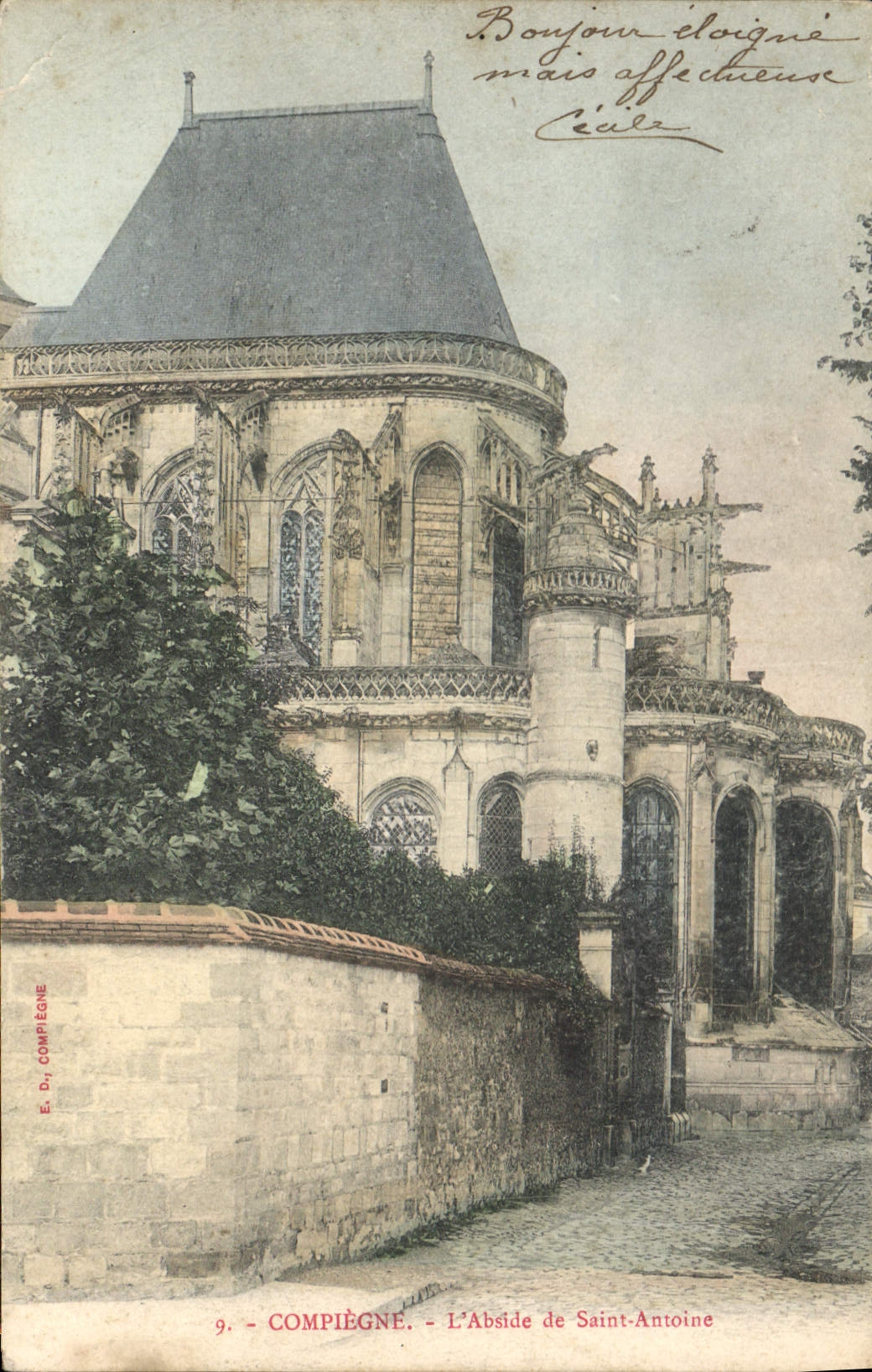 CPA Compiegne L'Abside de Saint Antoine