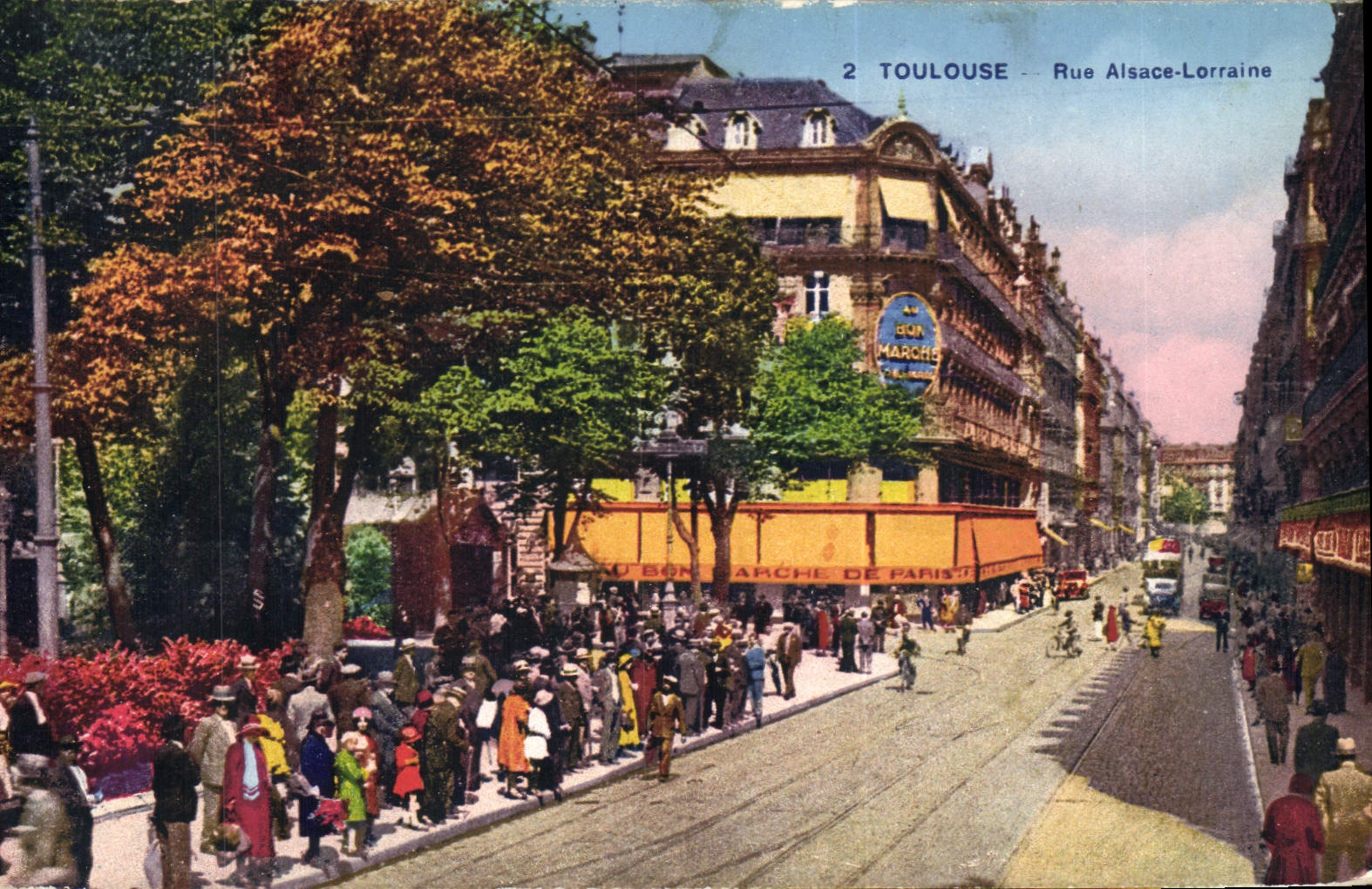 CPA Toulouse Rue Alsace Lorraine