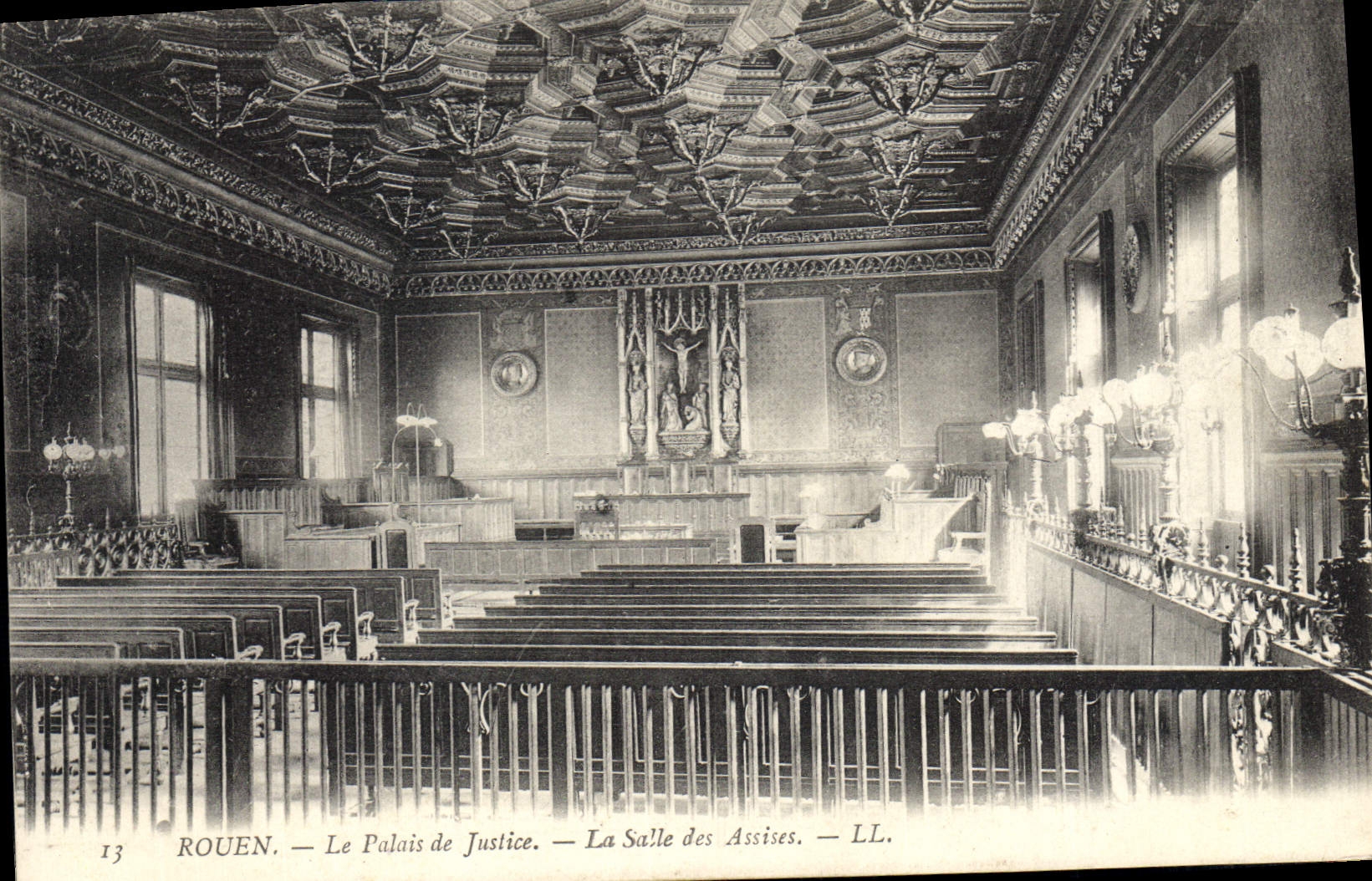 CPA Rouen Le Palais de Justice La Salle des Assises