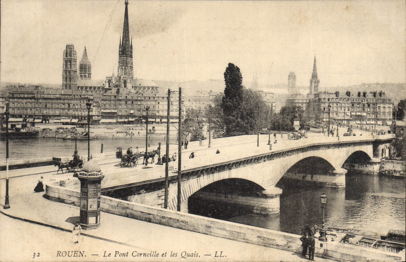 CPA Rouen Le Pont Corneille et les Quais