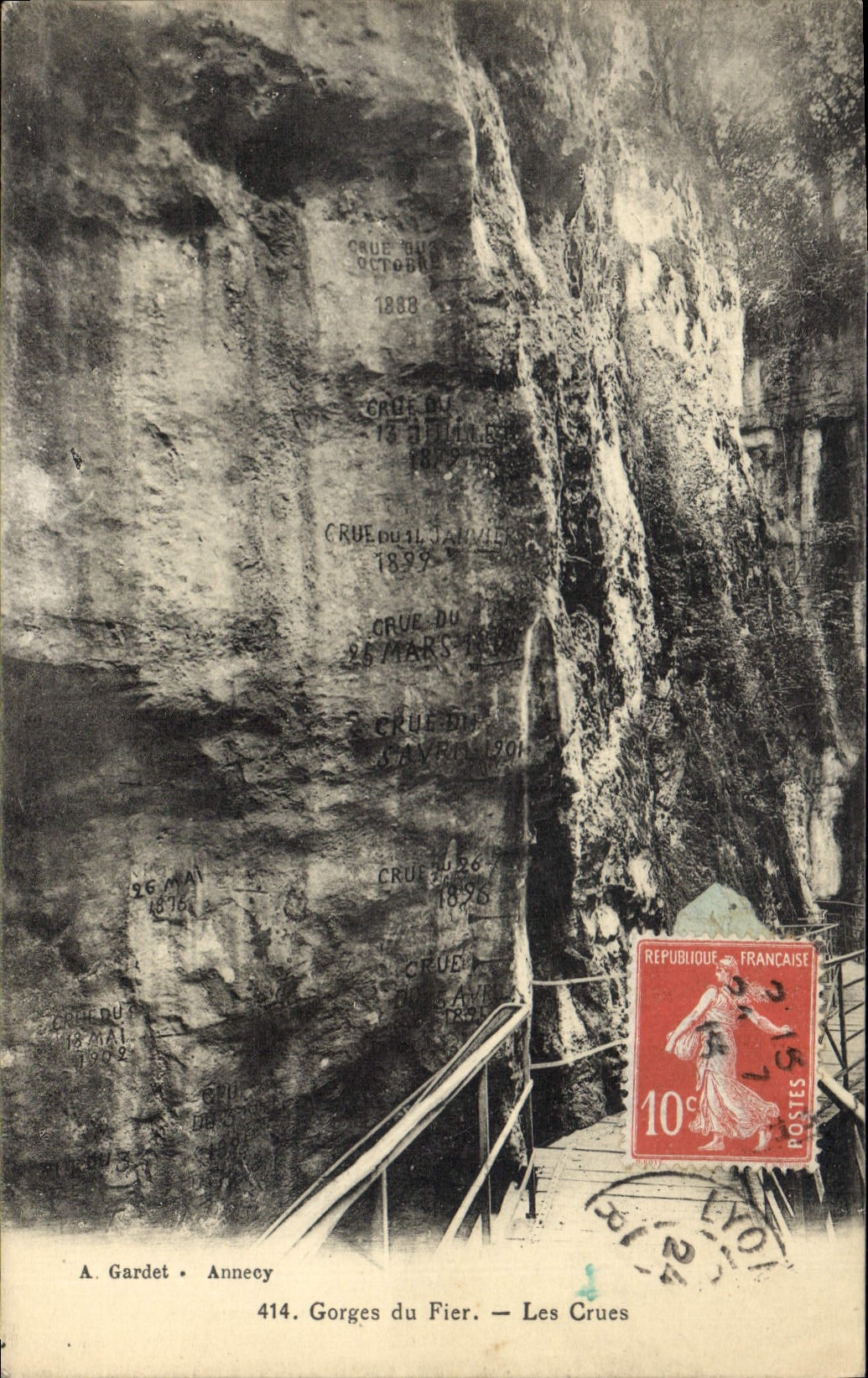 CPA Gorges du Fier Les Crues