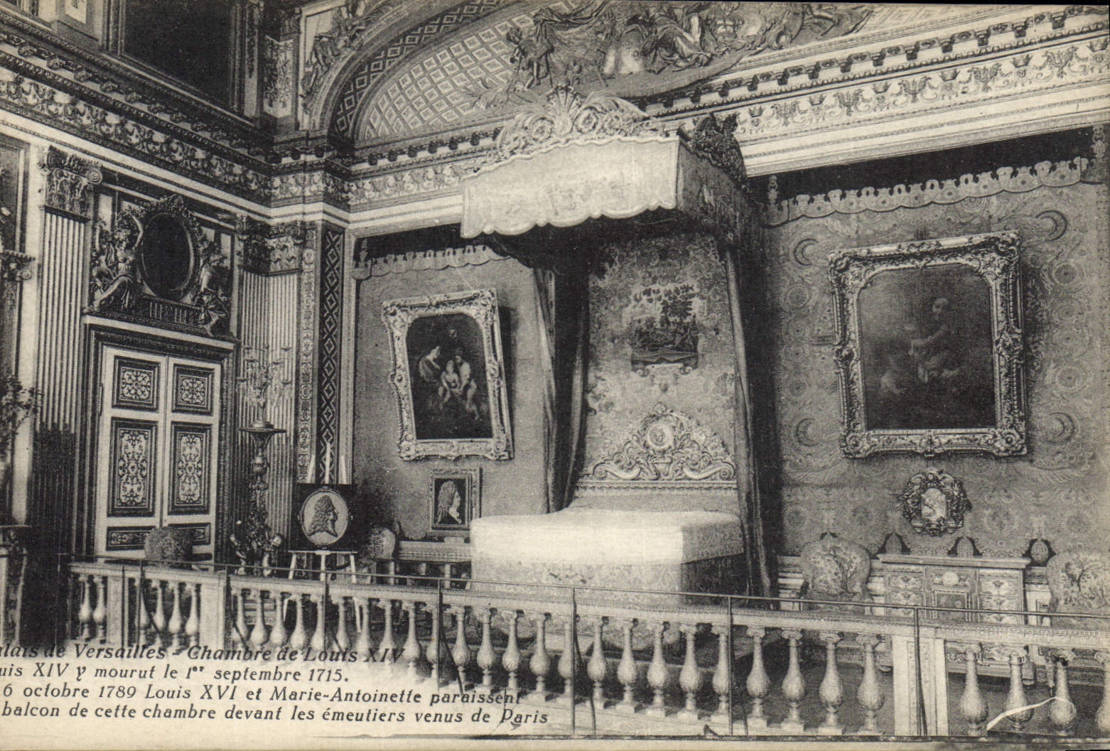 CPA Versailles Chambre de Louis XIV