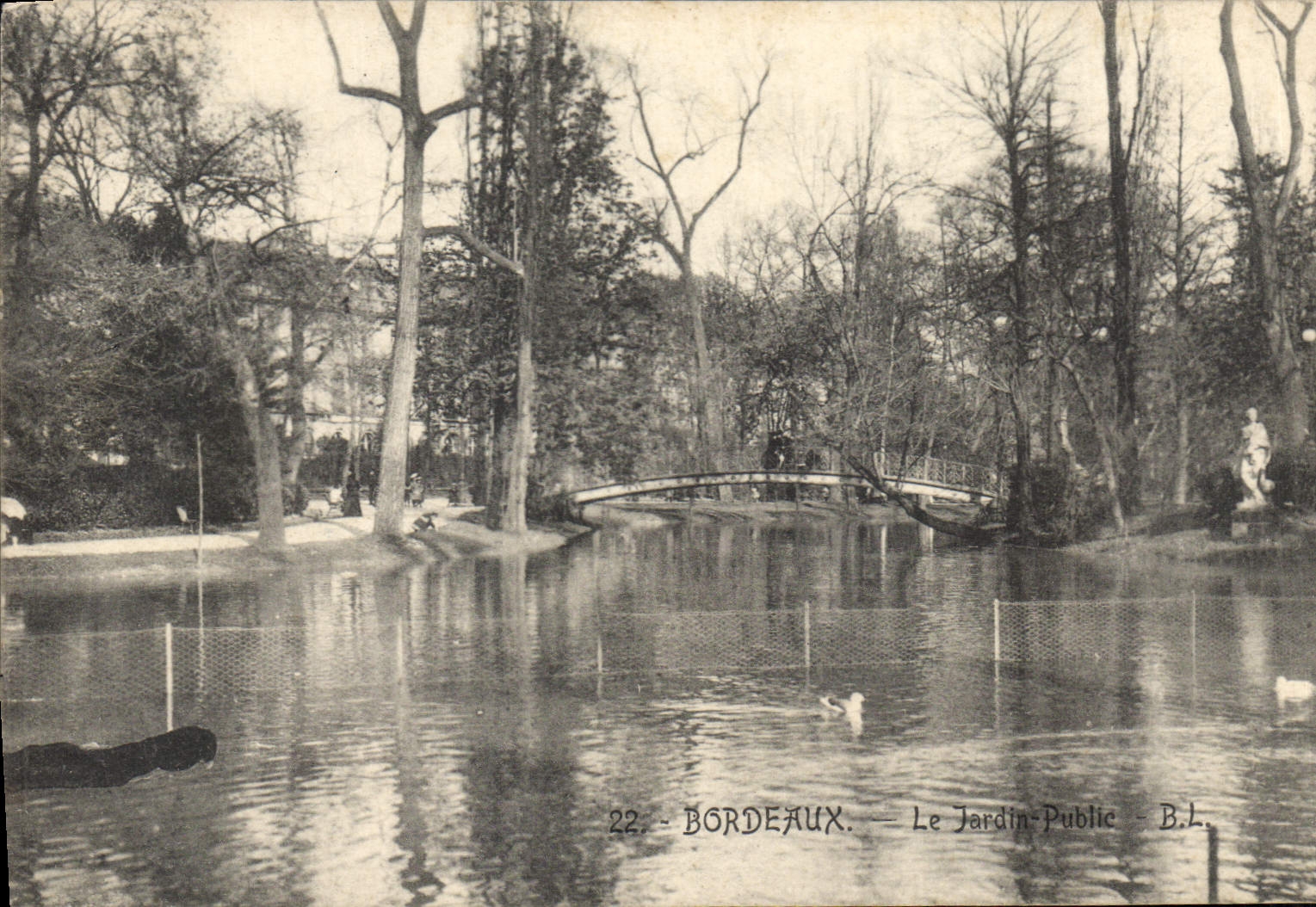 CPA Bordeaux Le Jardin Public