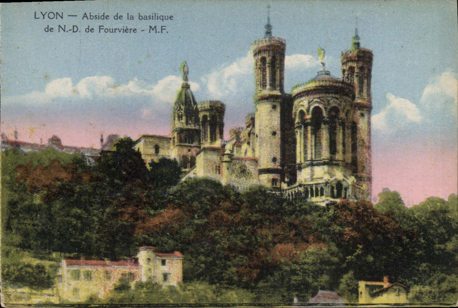 CPA Lyon Abside de la basilique de N D de Fourviere