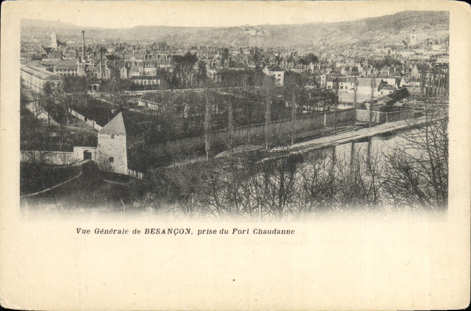 CPA Besancon Vue generale prise du Fort Chaudanne
