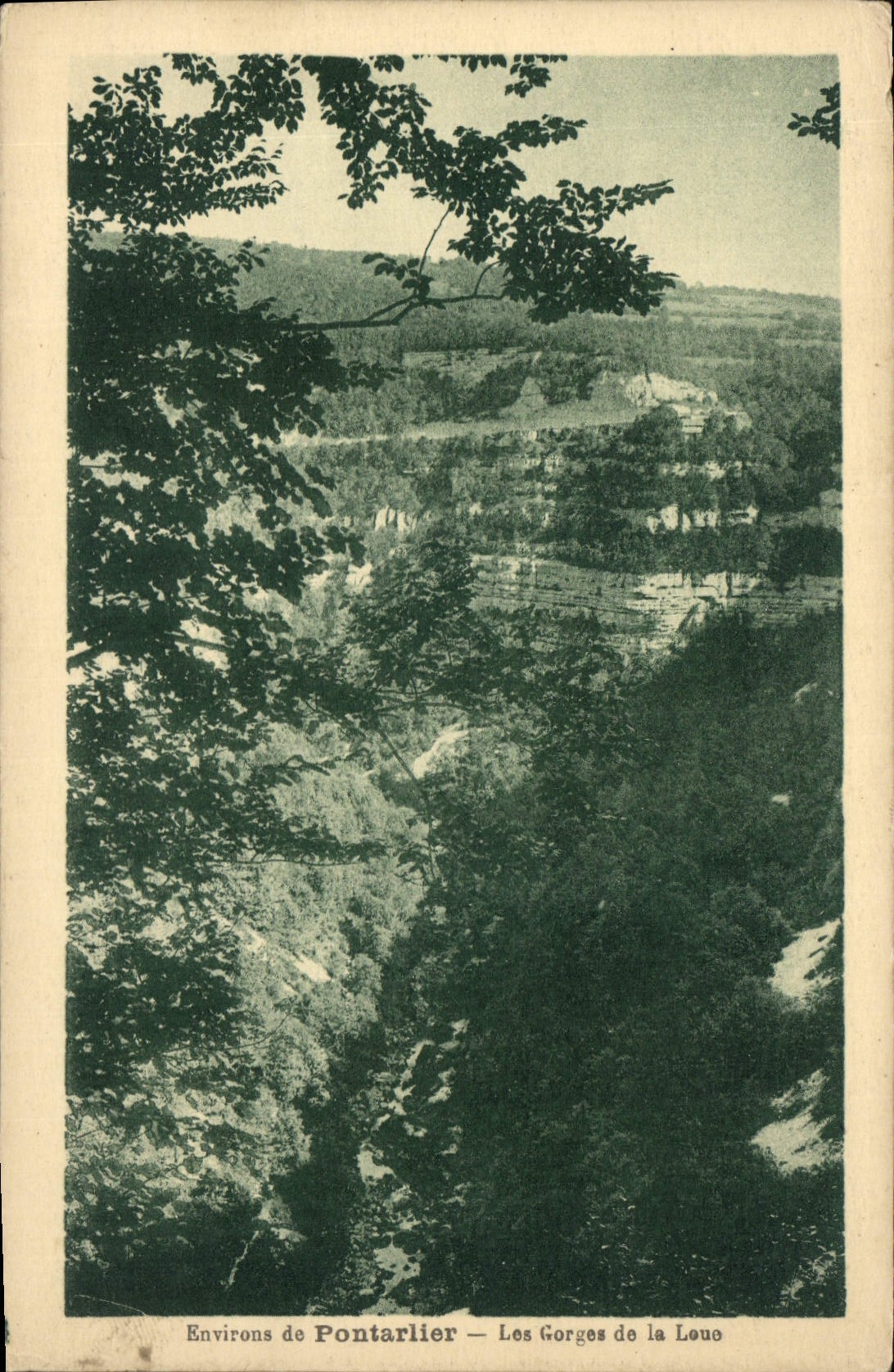 CPA Environs de Pontarillier Les Gorges de la Loue