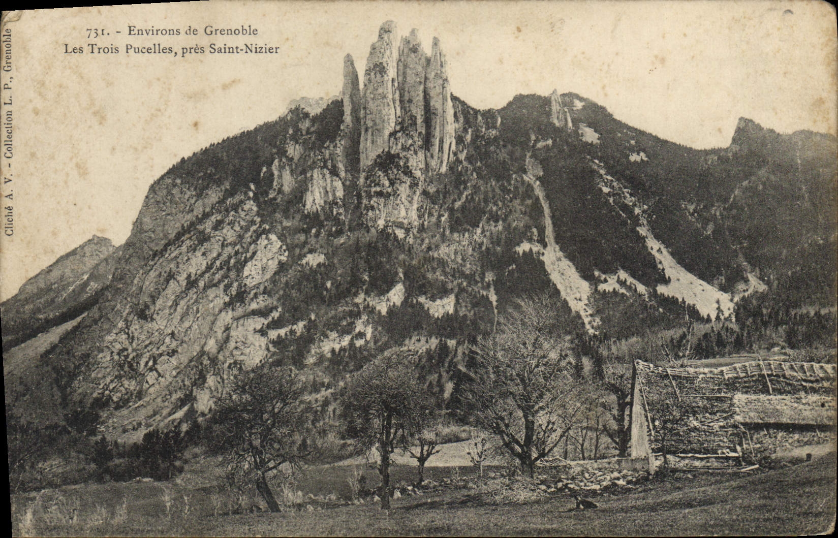 CPA Environs de Grenoble Les Trois Pucelles pres Saint Nizier