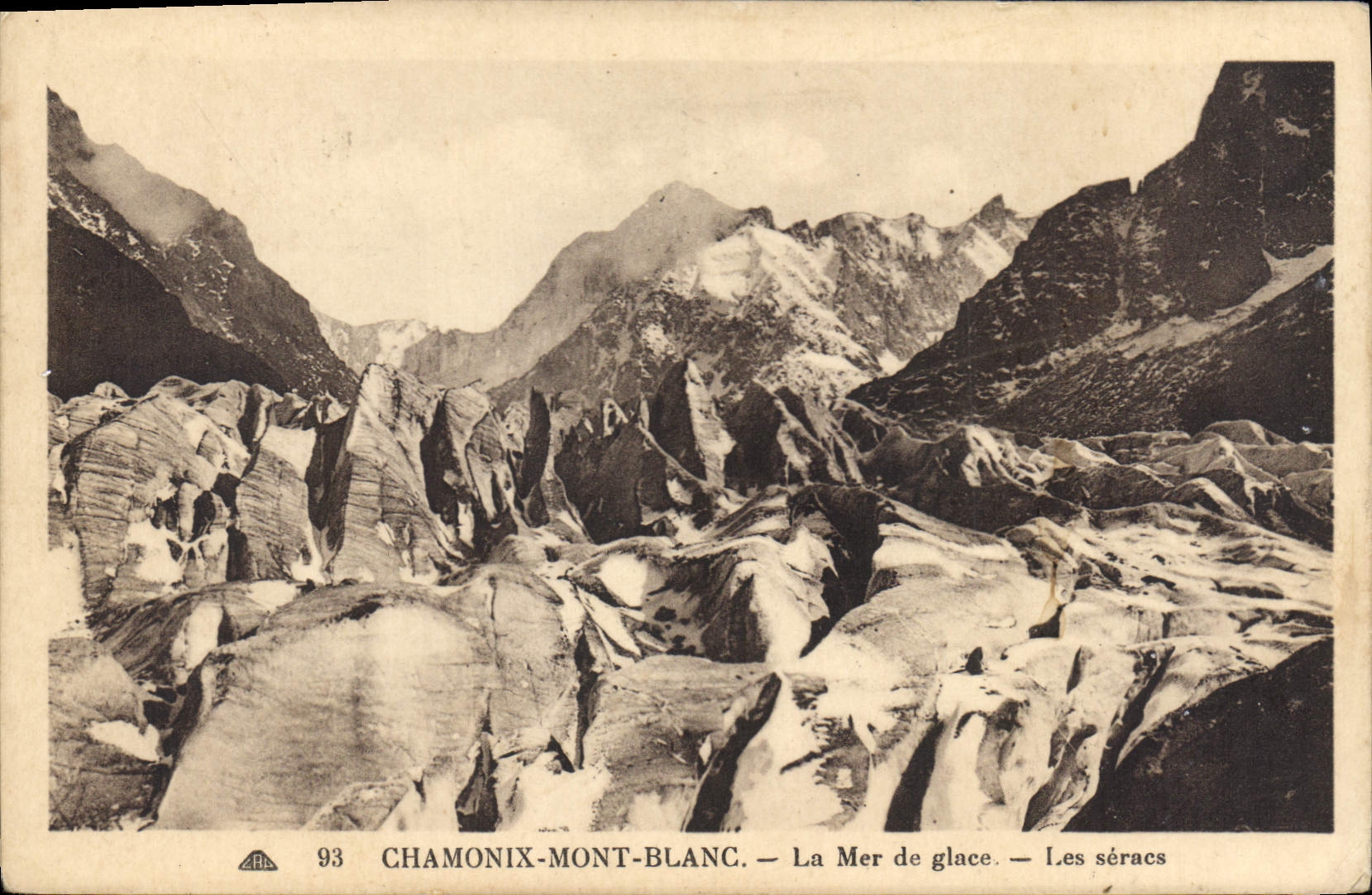 CPA Chamonix Mont Blanc La Mer de glace les seracs