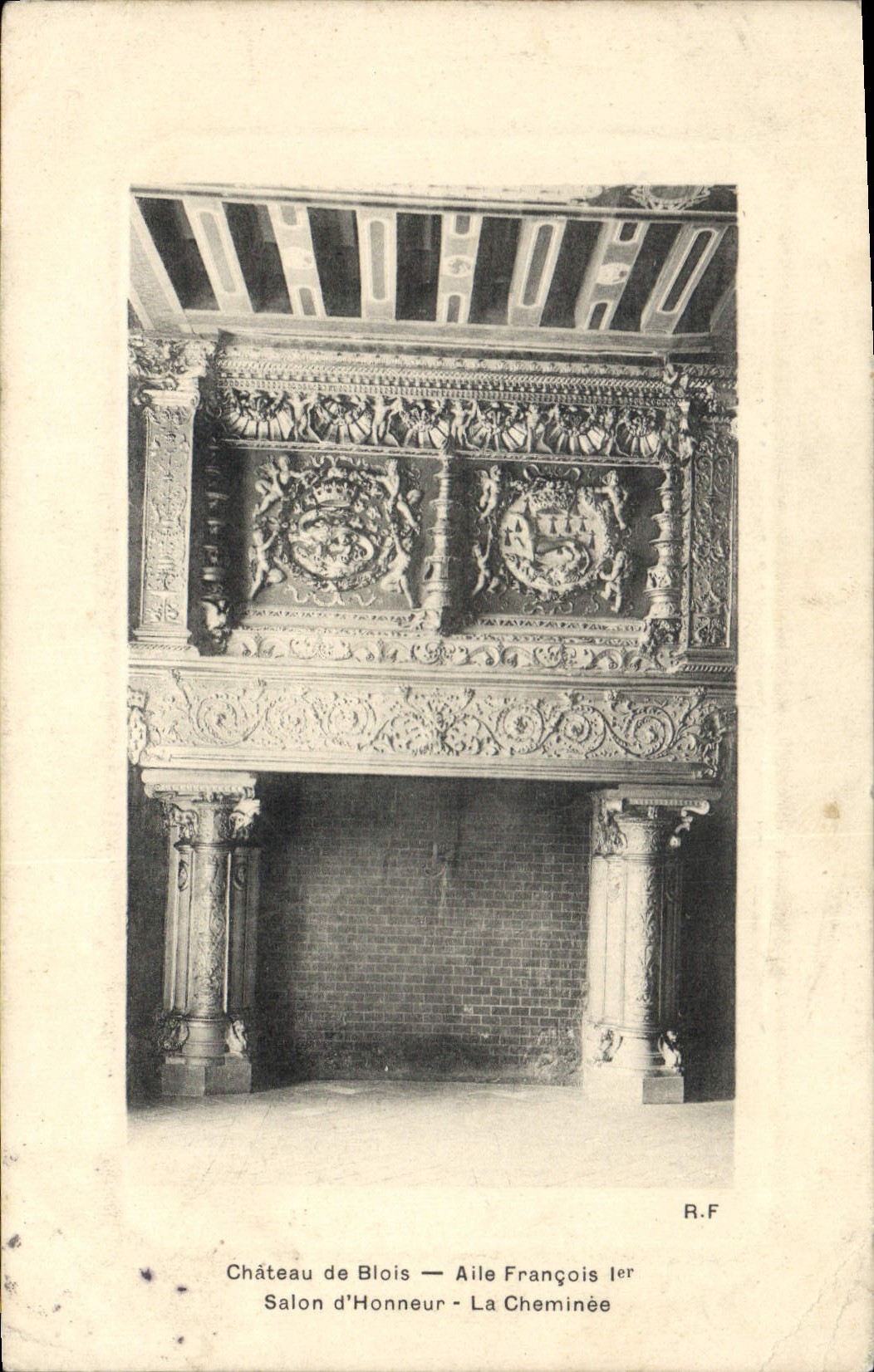 CPA Chateau de Blois Aile Francois Ier Salon d'Honneur La Cheminee