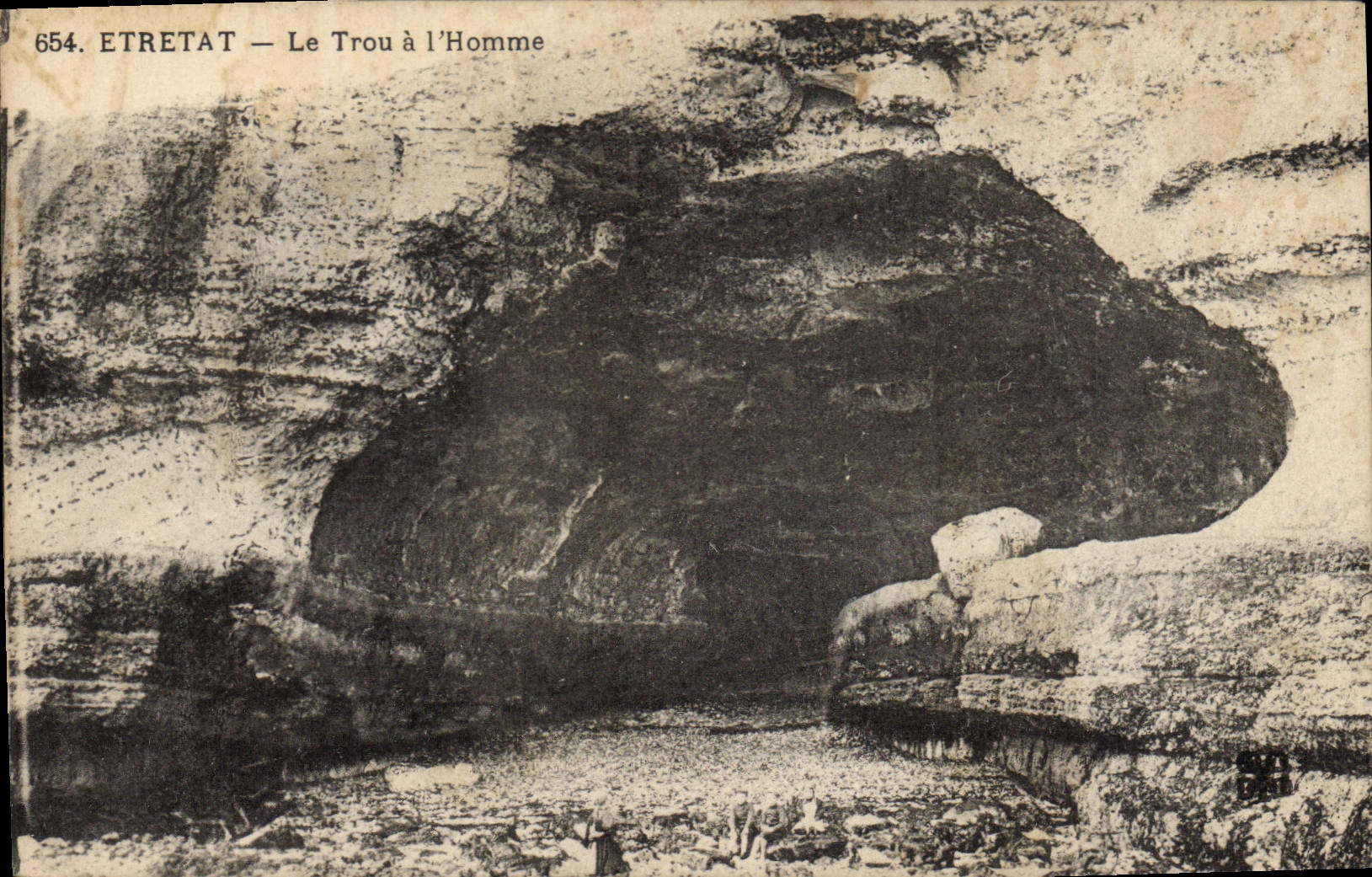 CPA Etretat Le Trou a l'Homme