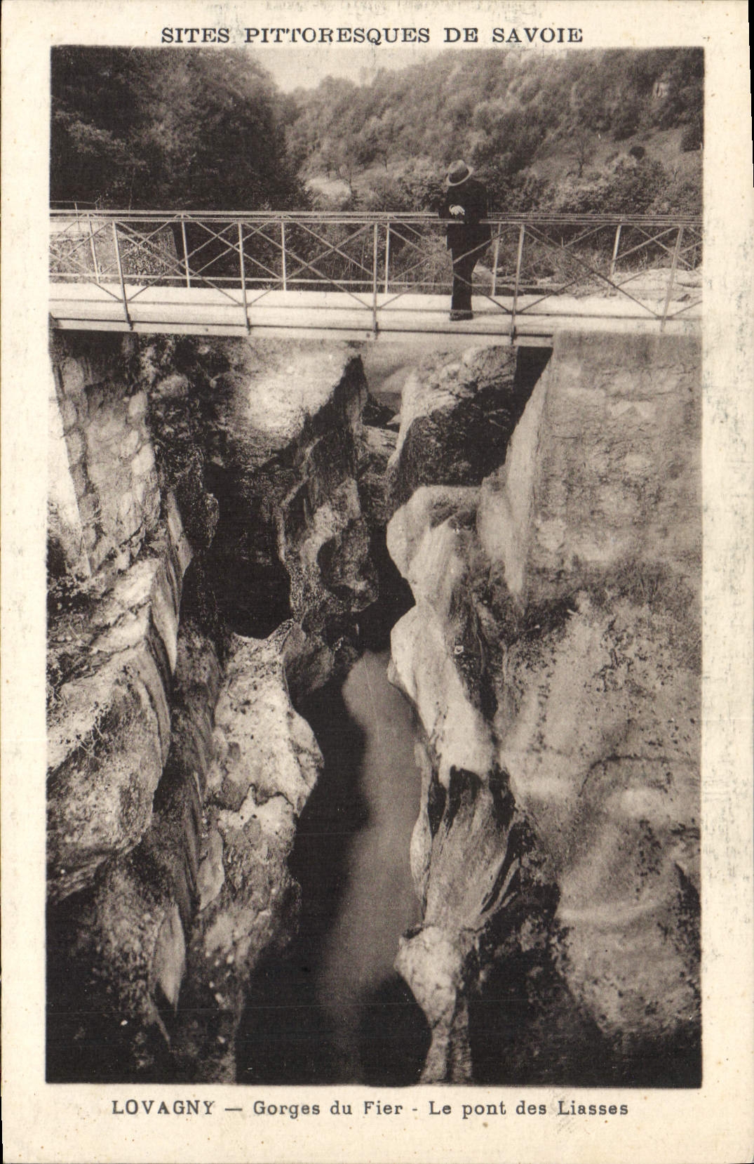 CPA Lovagny Gorges du Fier Le pont des Liasses