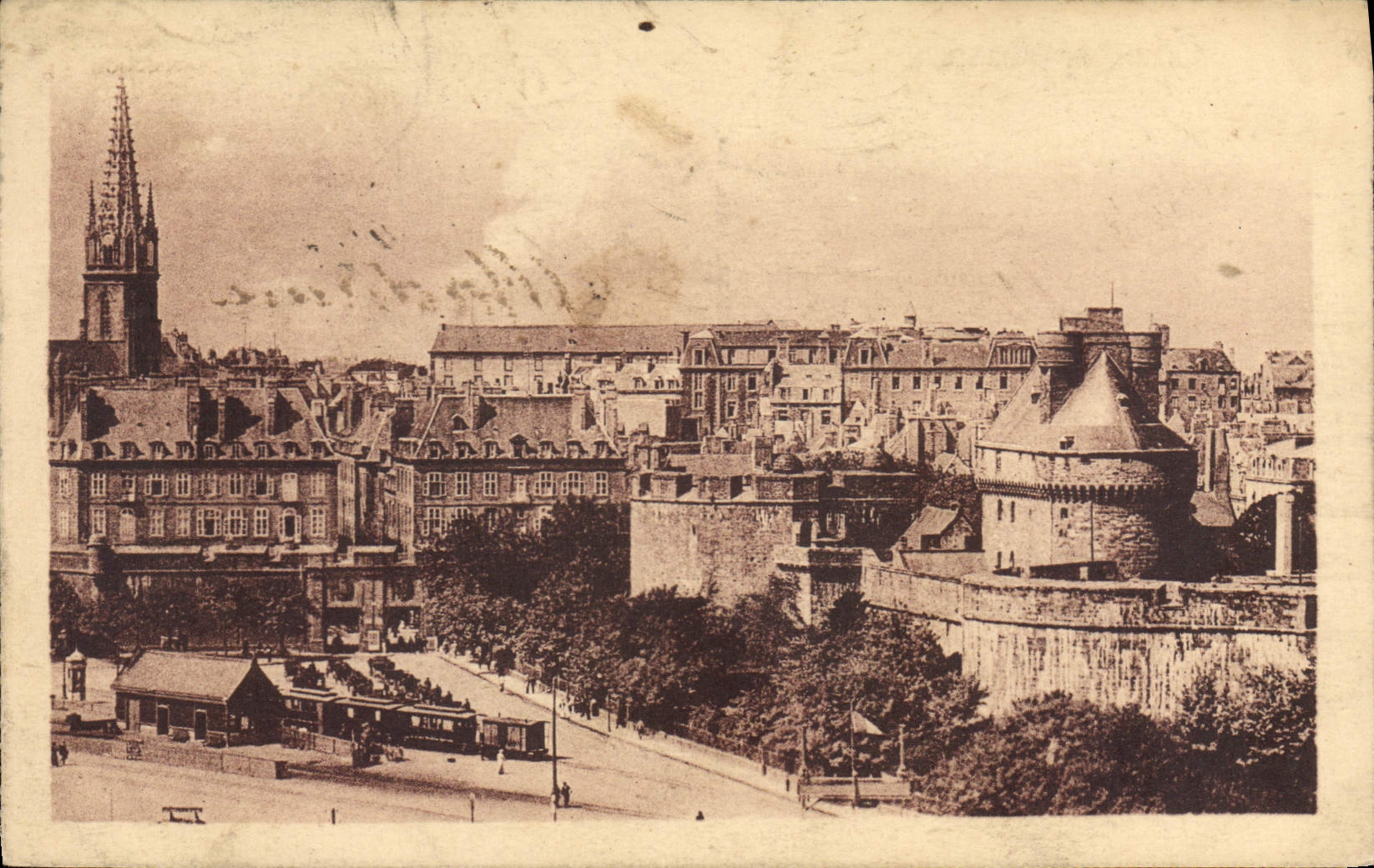 CPA Saint Malo Vue de la Porte Saint Vincent