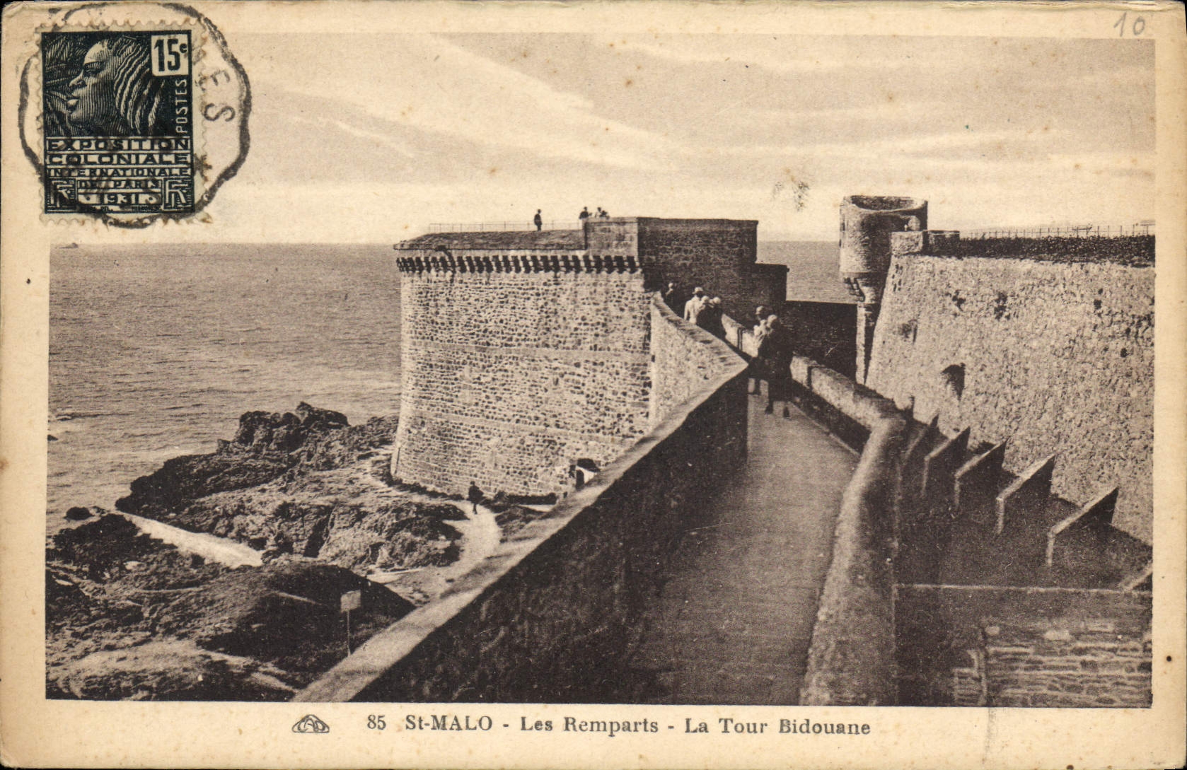 CPA Saint Malo Les Remparts La Tour Bidouane