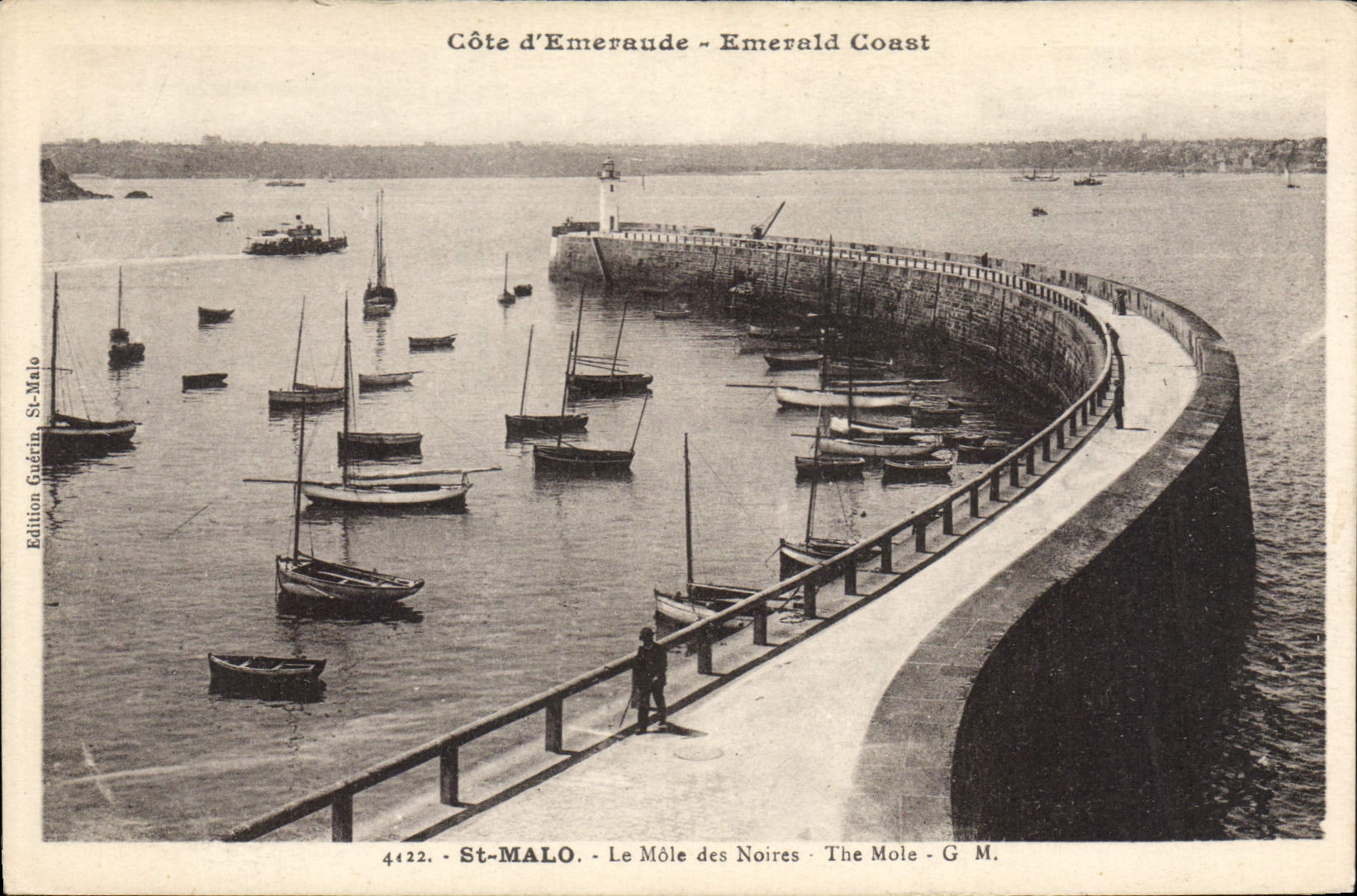 CPA Saint Malo Le Mole des Noires cote d'Emeraude
