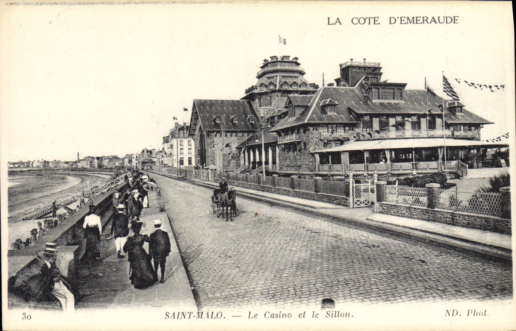 CPA Saint Malo Le Casino et le Sillon Cote d'Emeraude