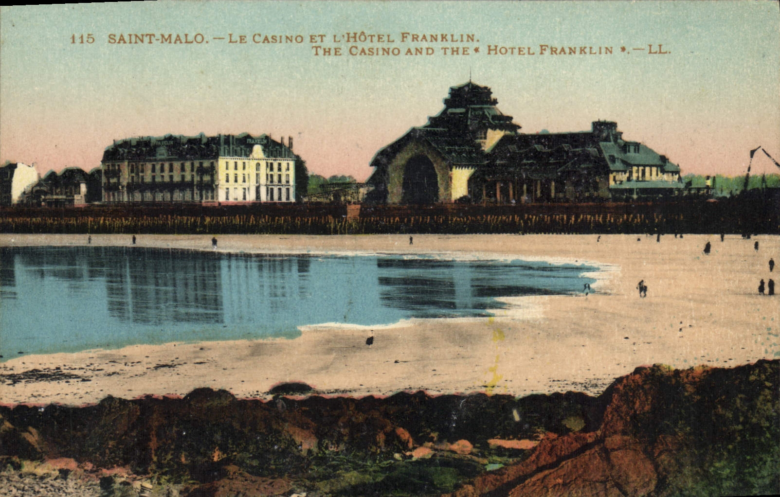 CPA Saint Malo Le Casino et l'Hotel Franklin