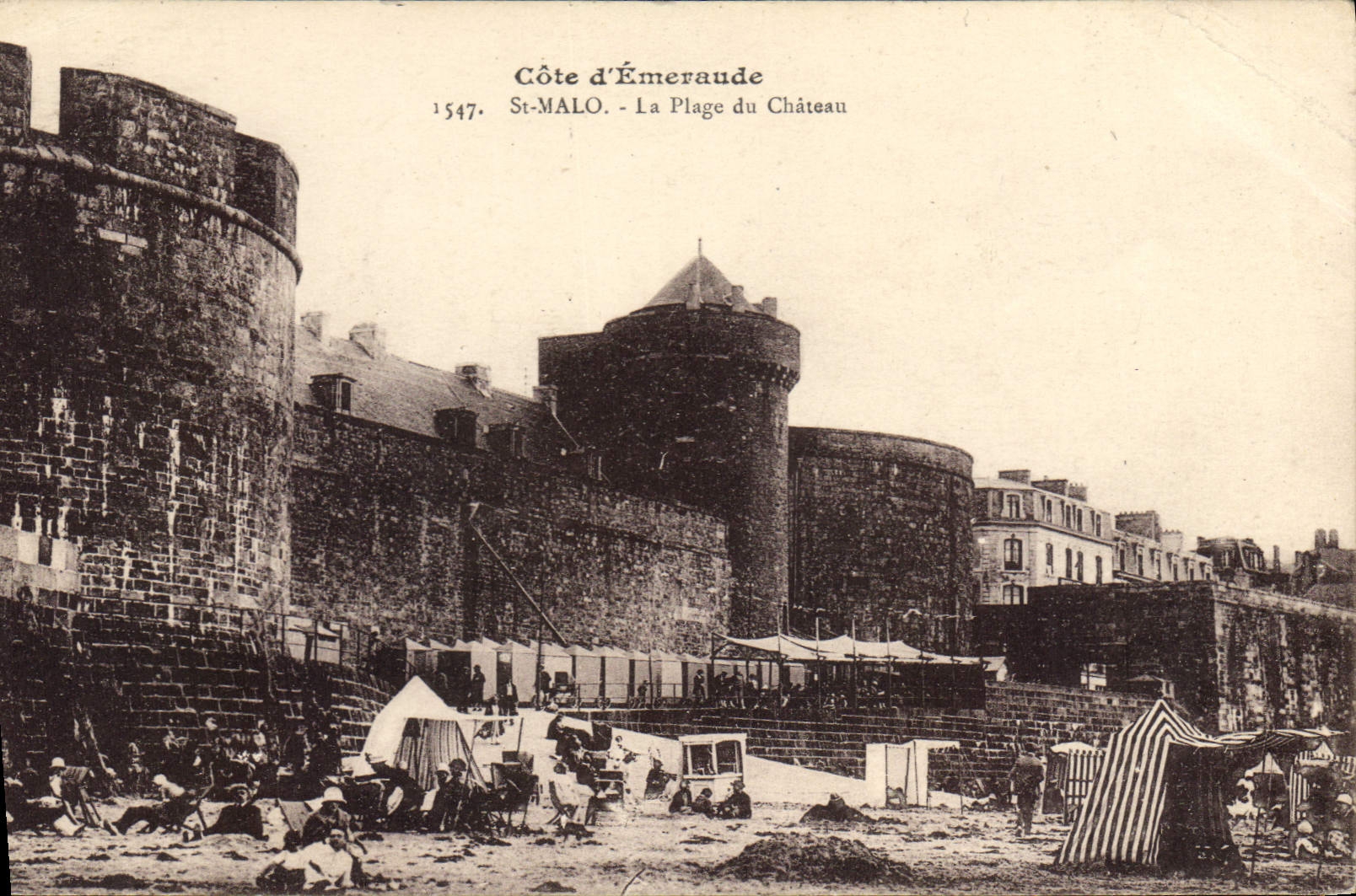 CPA Saint Malo La PLage du Chateau Cote d'Emeraude