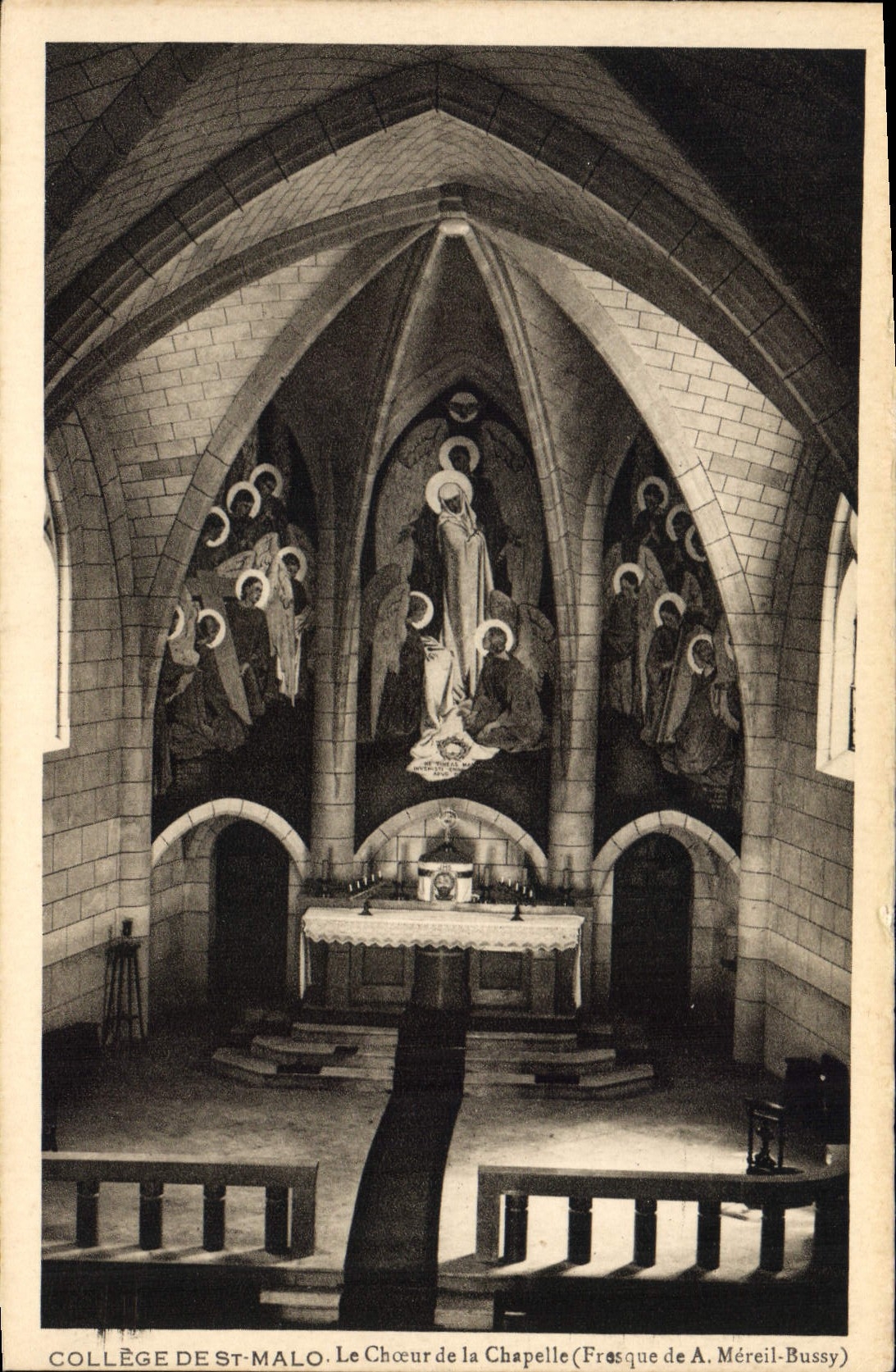 CPA Saint Malo College Le Choeur de la Chapelle (Frasque de A Mereil Bussy)