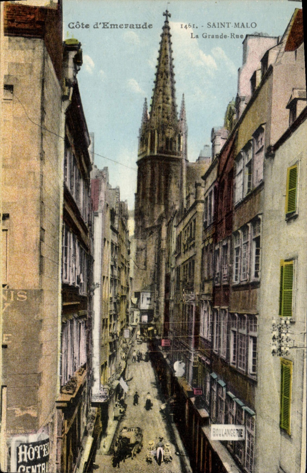 CPA Saint Malo La Grande Rue Cote d'Emeraude