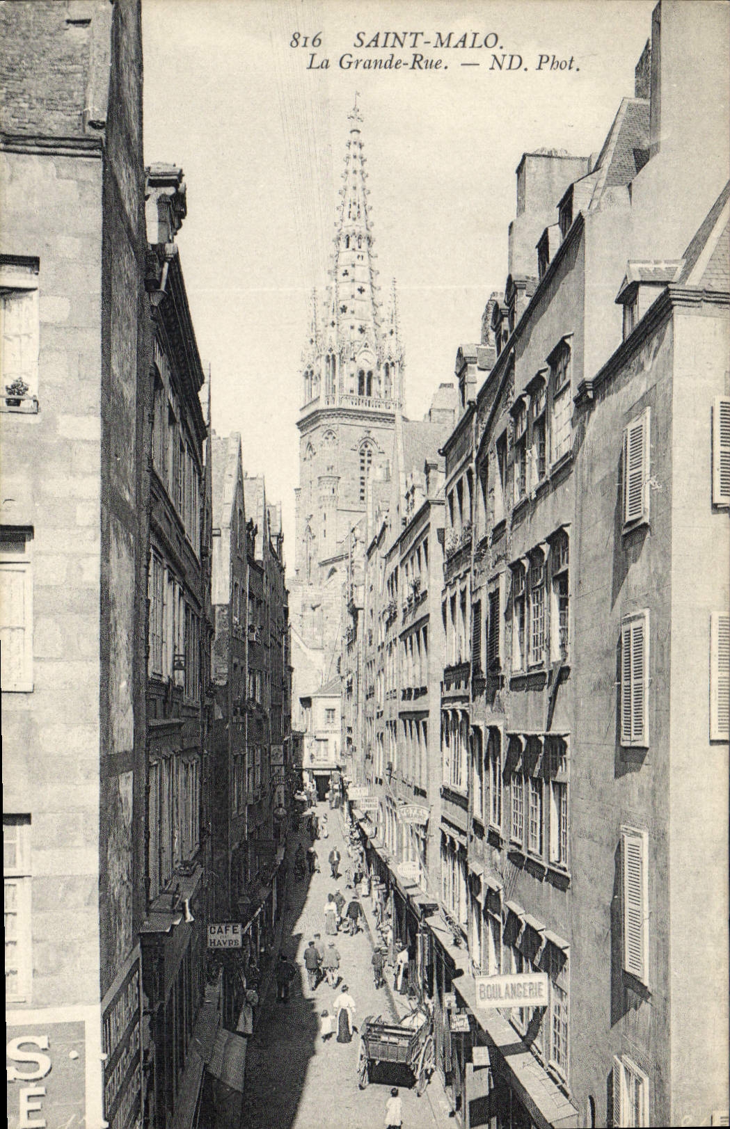 CPA Saint Malo La Grande Rue Boulangerie