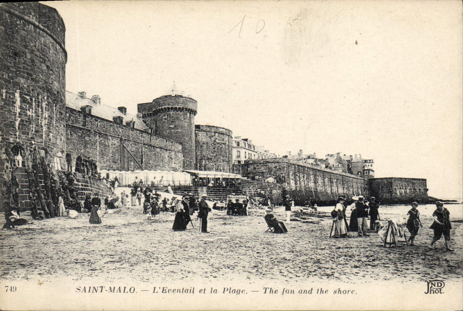 CPA Saint Malo L'Eventail et la Plage