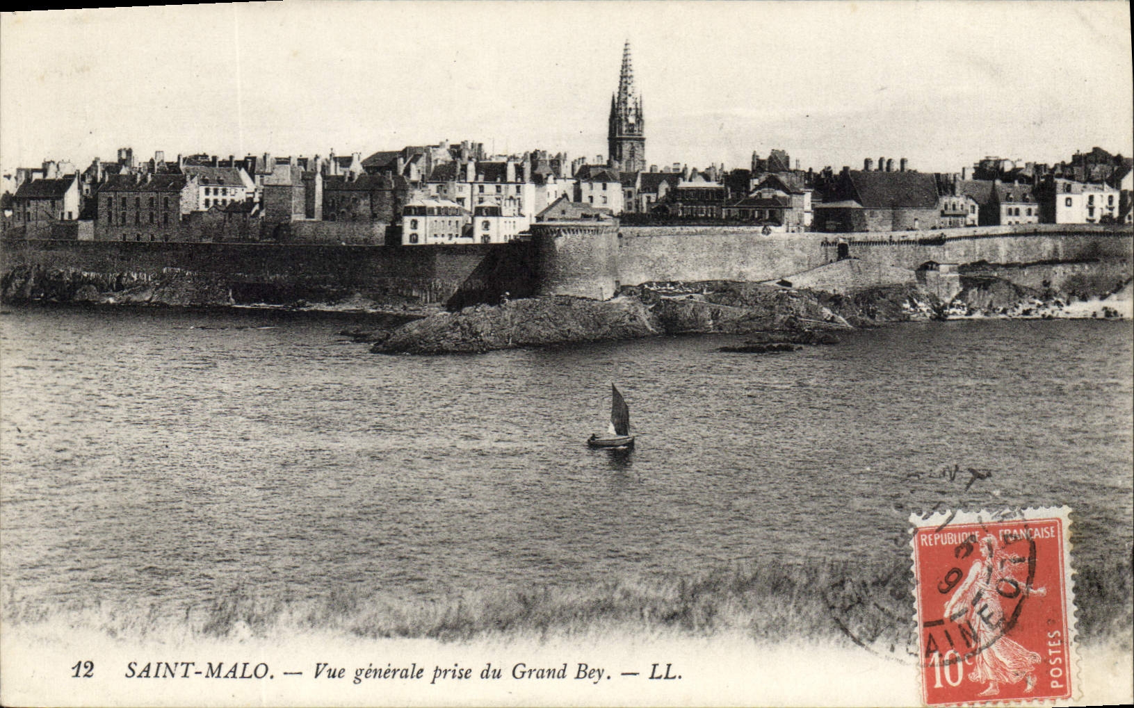 CPA Saint Malo Vue generale prise du Grand Bey
