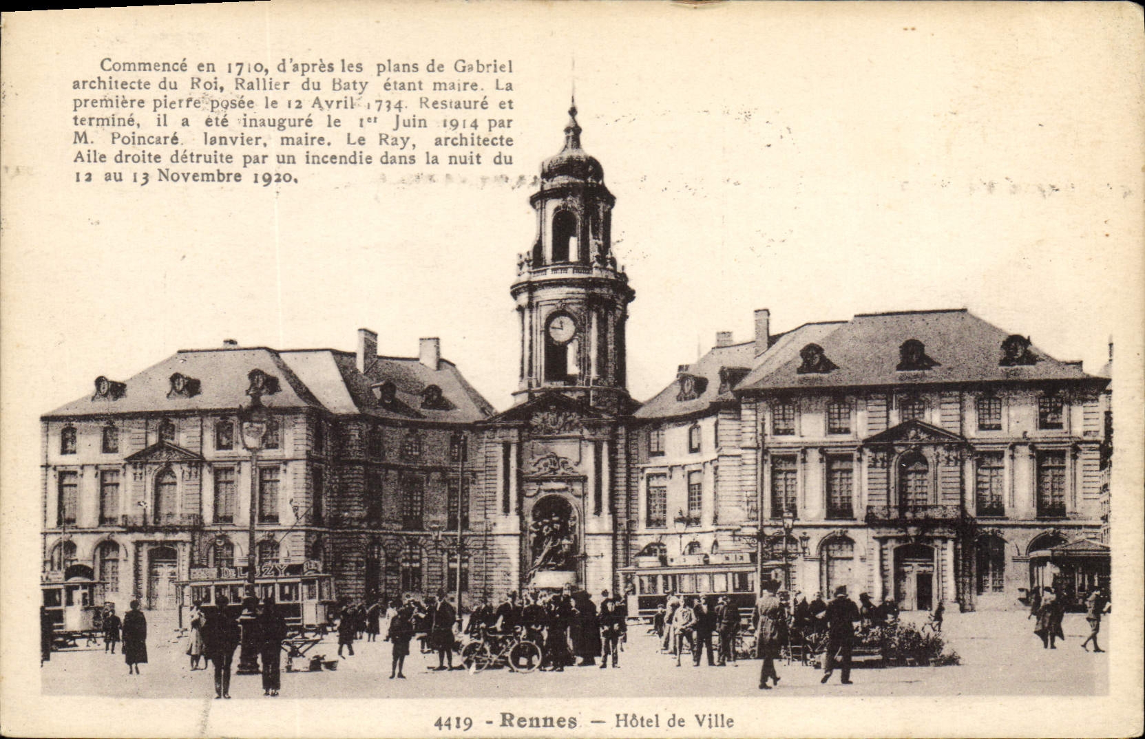 CPA Saint Malo Rennes Hotel de Ville
