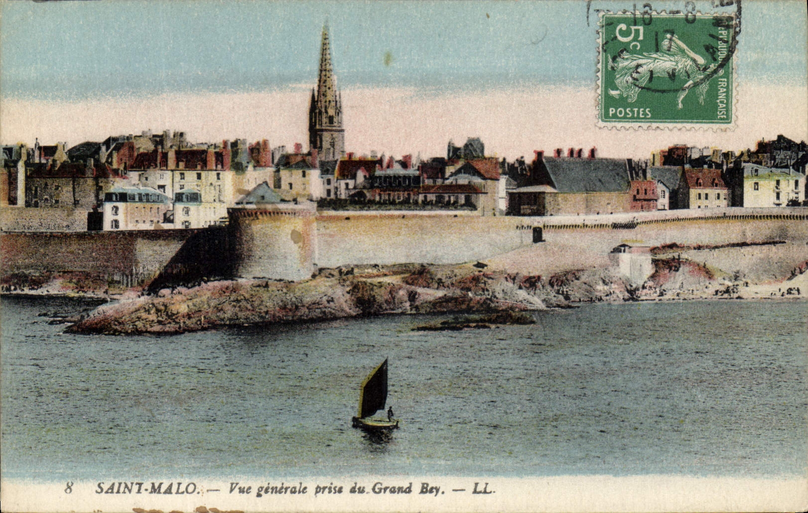 CPA Saint Malo Vue generale prise du Grand Bey