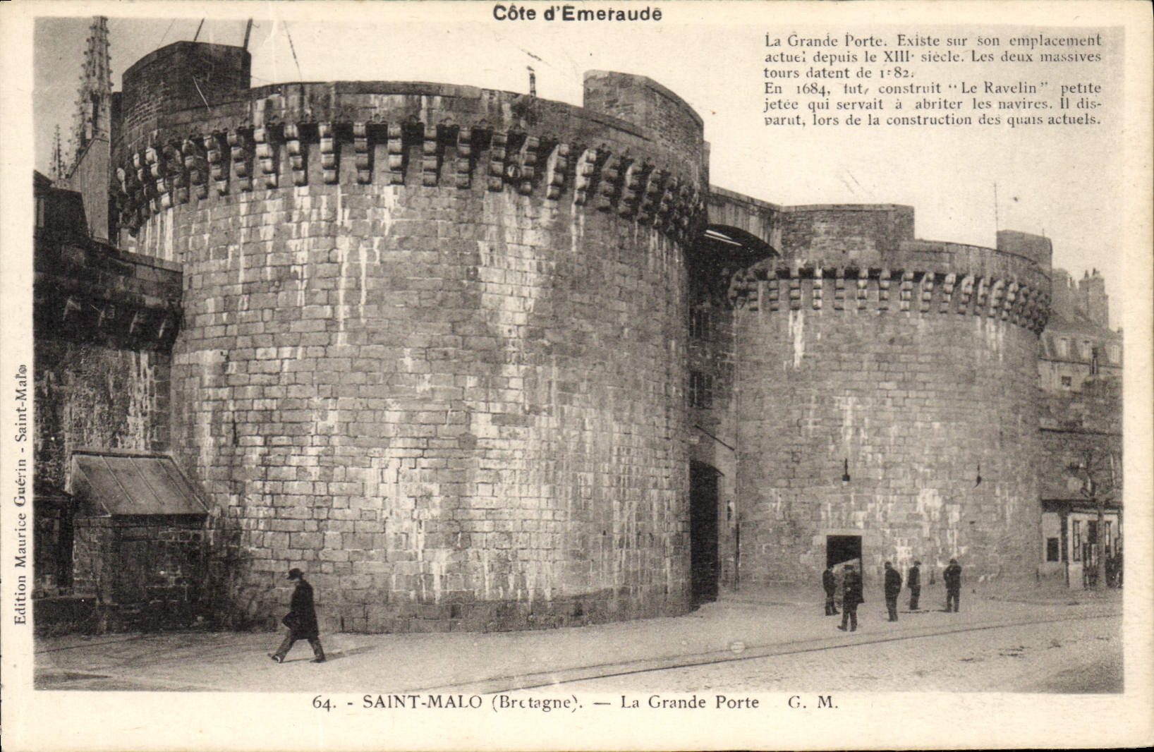 CPA Saint Malo (Bretagne) Cote d'Emeraude La Grande Porte