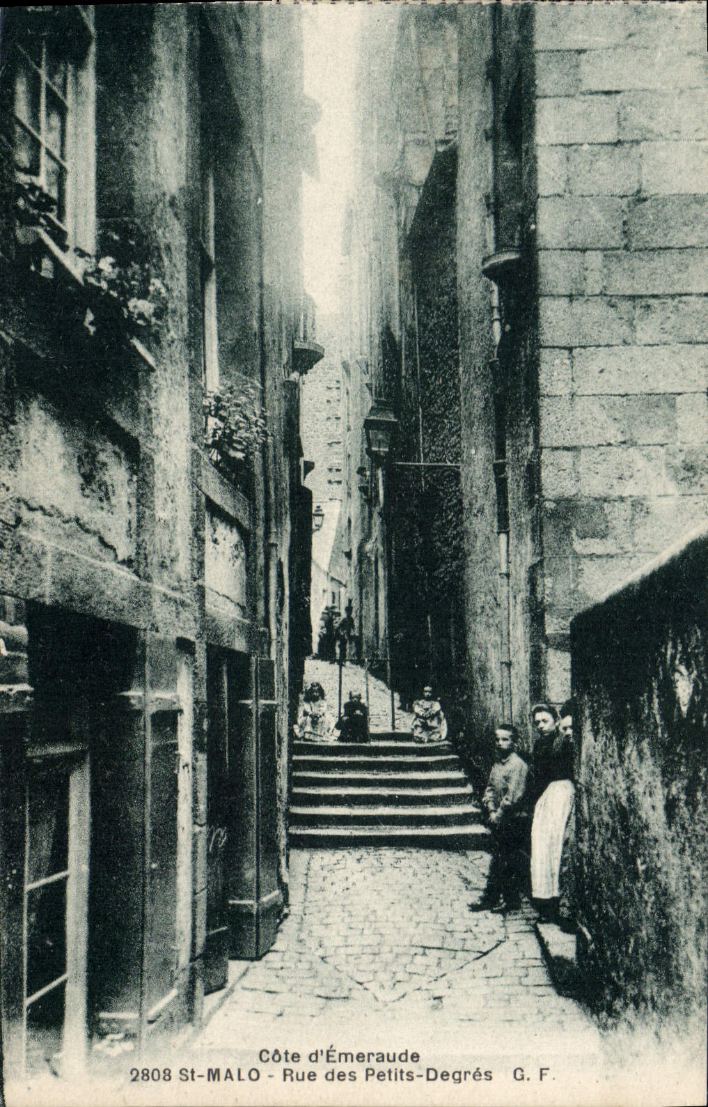 CPA Saint Malo Cote d'Emeraude Rue des Petits Degres