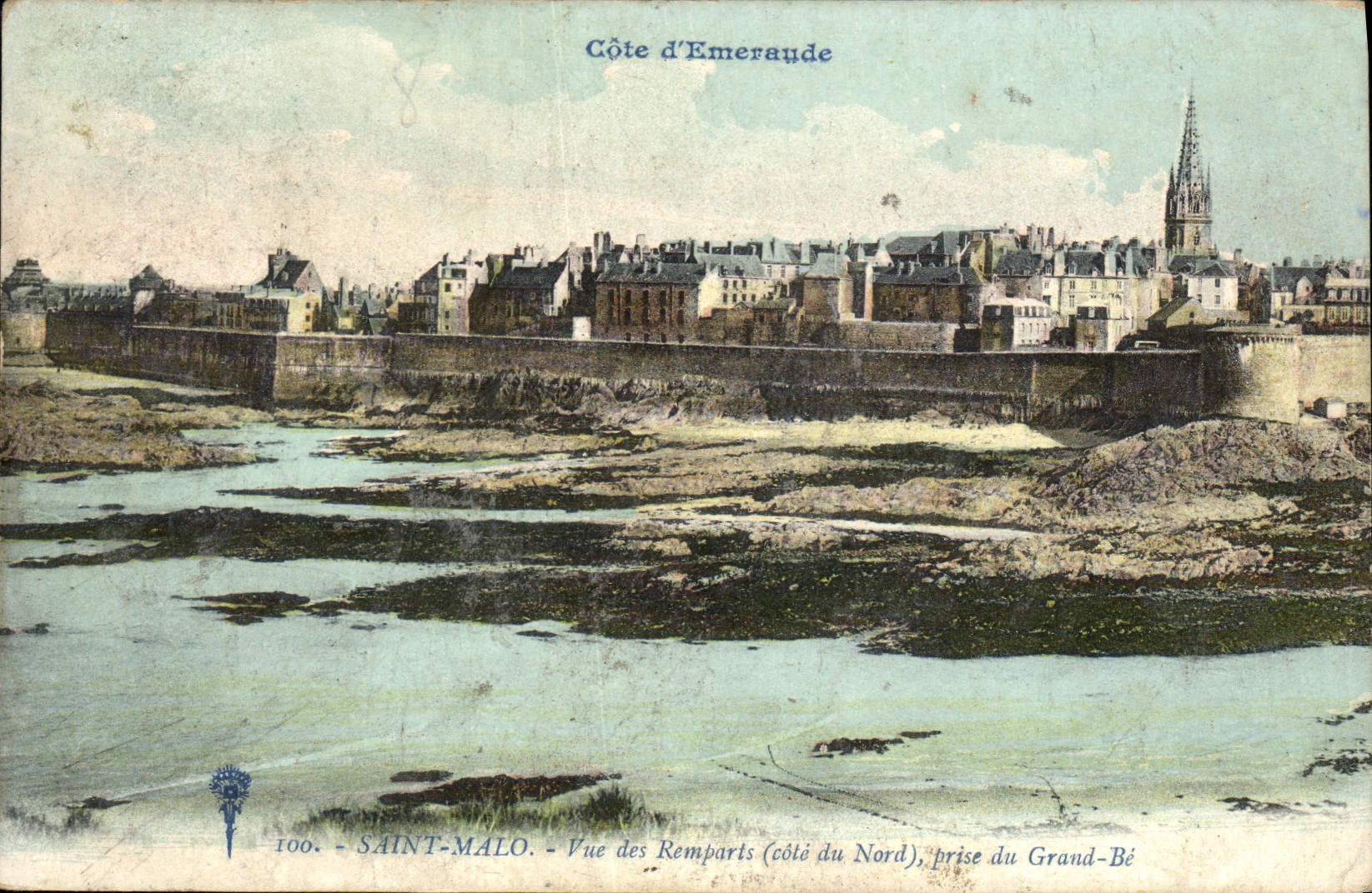 CPA Saint Malo Cote d'Emeraude Vue des Remparts (Cote du Nord) prise du Grand Be